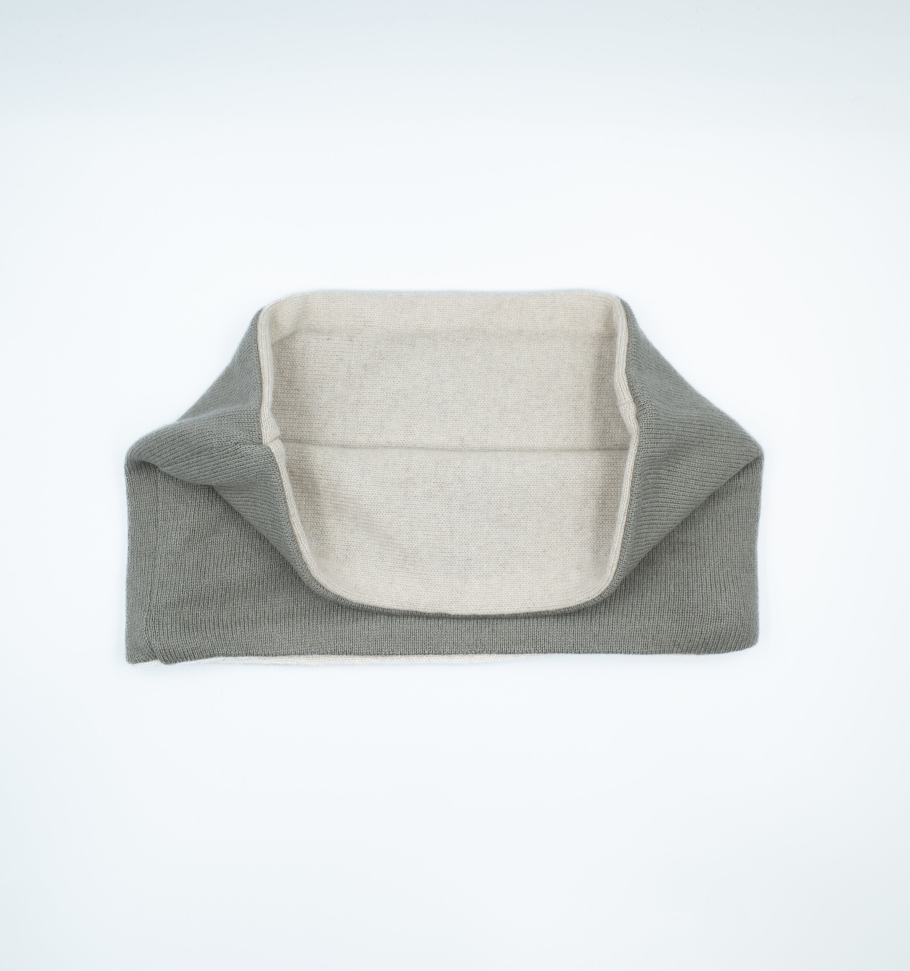 Dusty Green and Oatmeal Neck Warmer