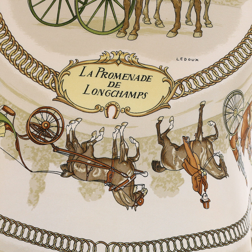 Hermès La Promenade De Longchamp Silk Scarf