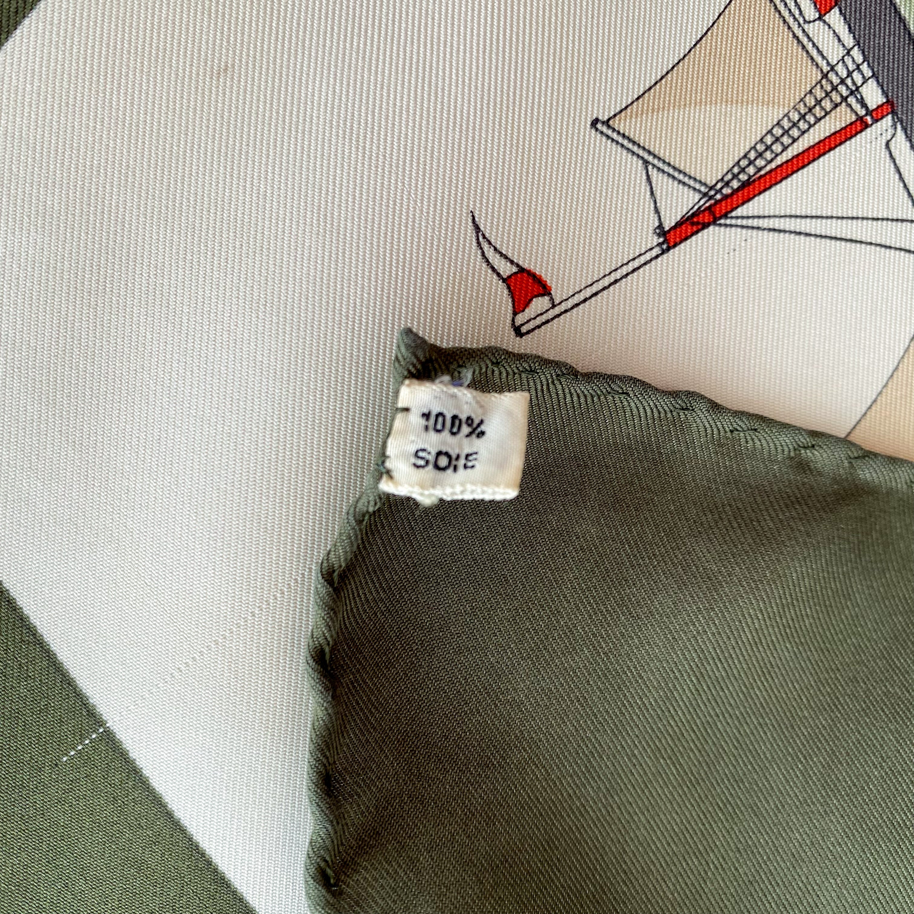 Hermès Grand Largue 1979 Silk Scarf