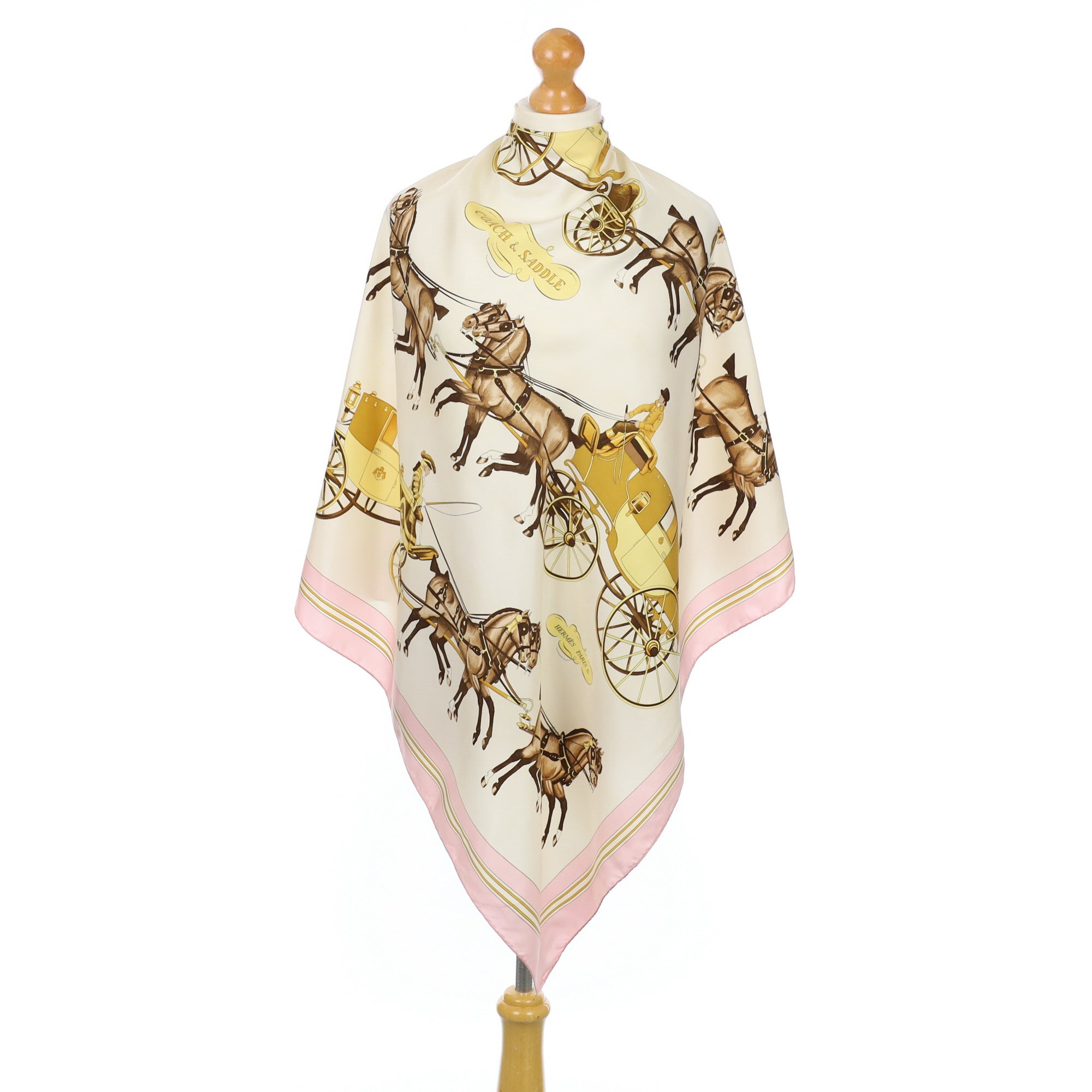 Hermès Coach & Saddle Silk Scarf