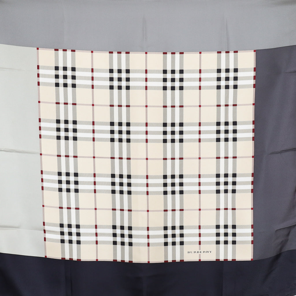 Burberry Check Designer Silk Scarf