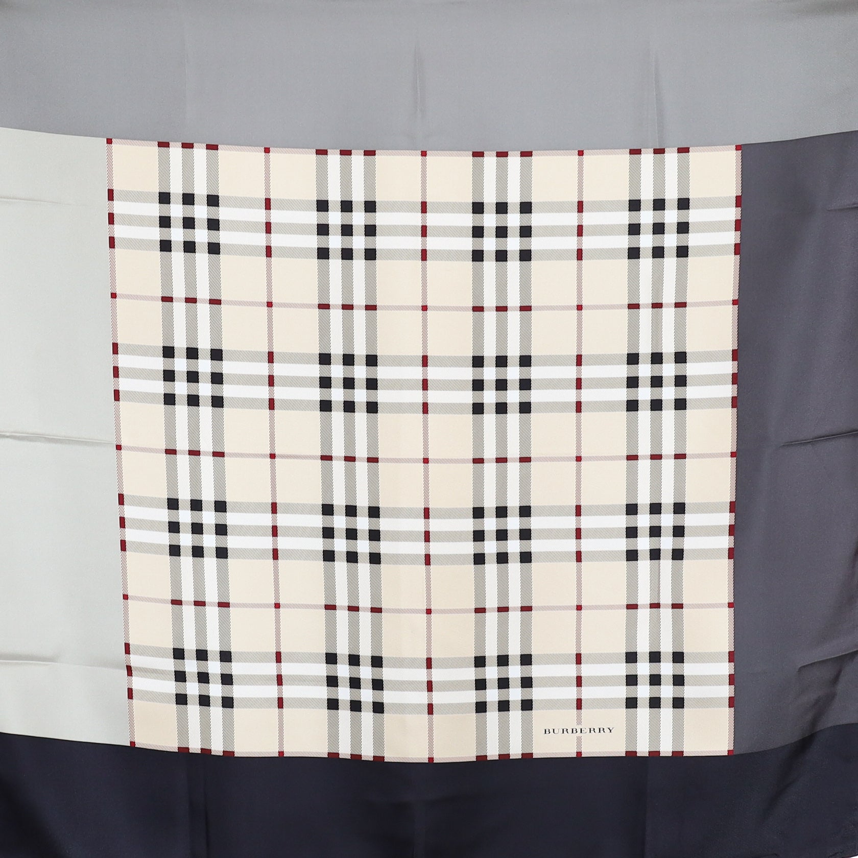 Burberry Check Designer Silk Scarf