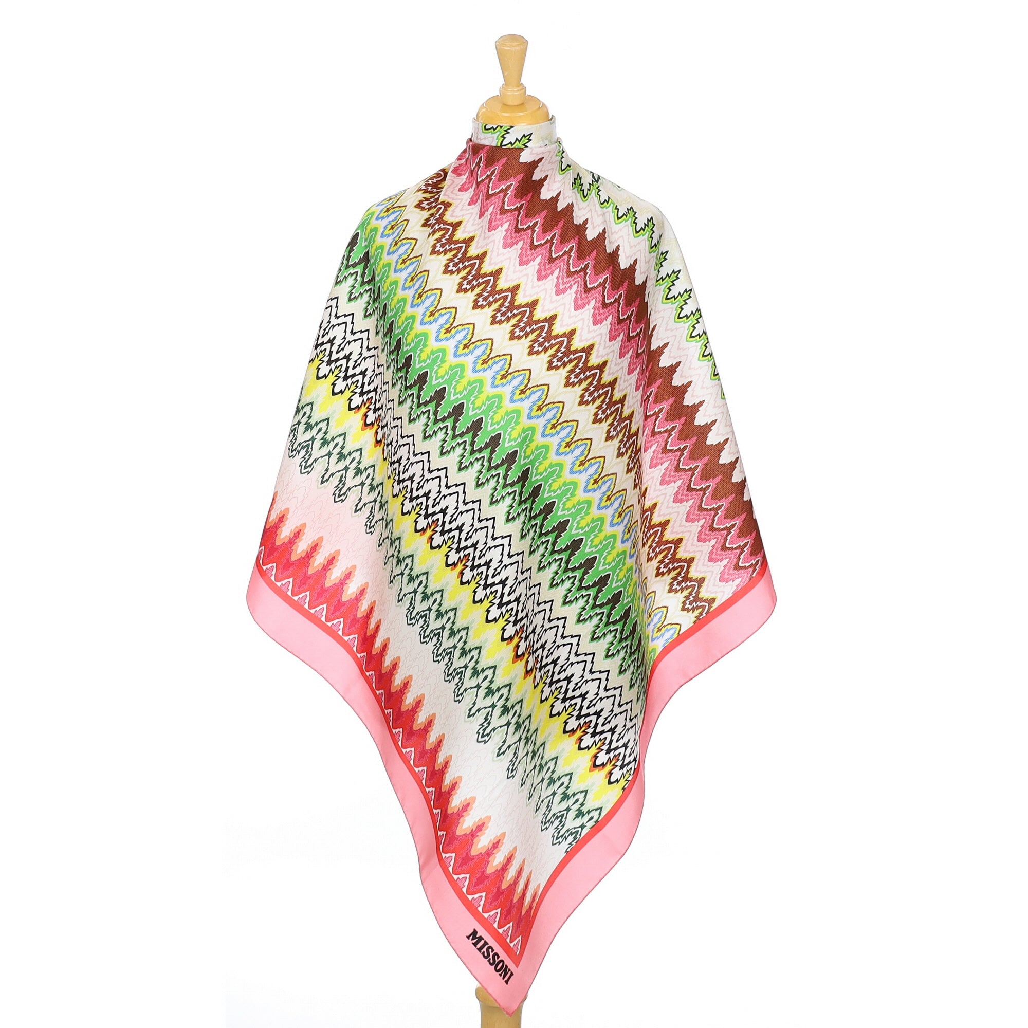 Brand New Missoni Multicoloured Silk Scarf