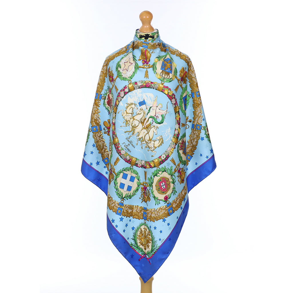 Hermès Emblèmes De L’Europe Silk Scarf