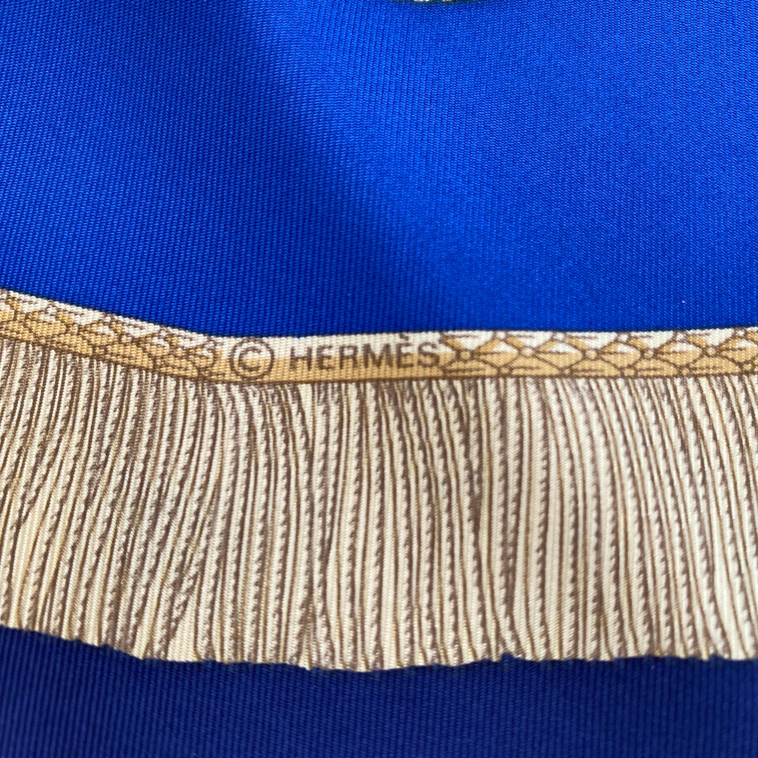 Hermès Poste et Cavalerie Silk Scarf