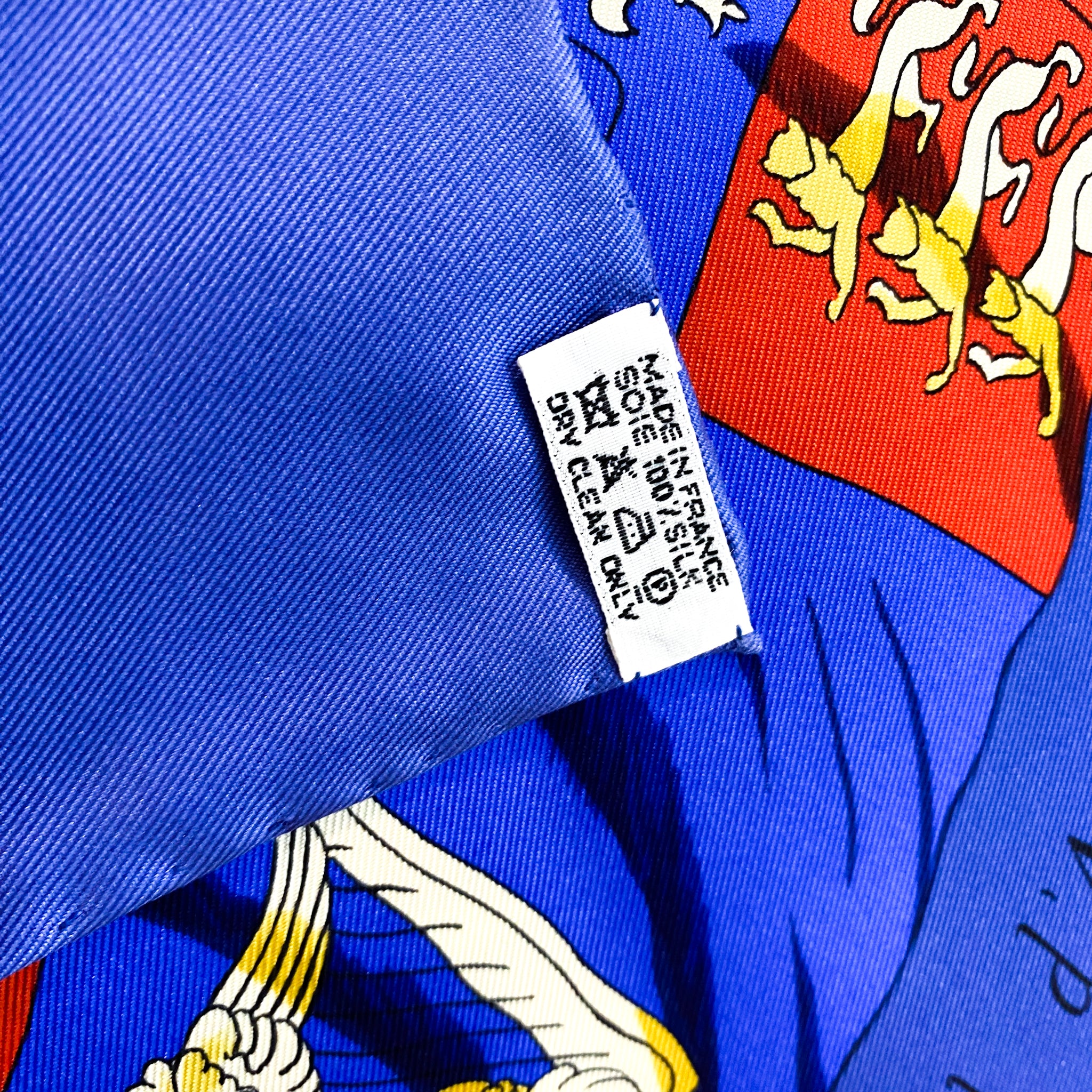 Unworn Boxed Hermes Pavois Designer Silk Scarf