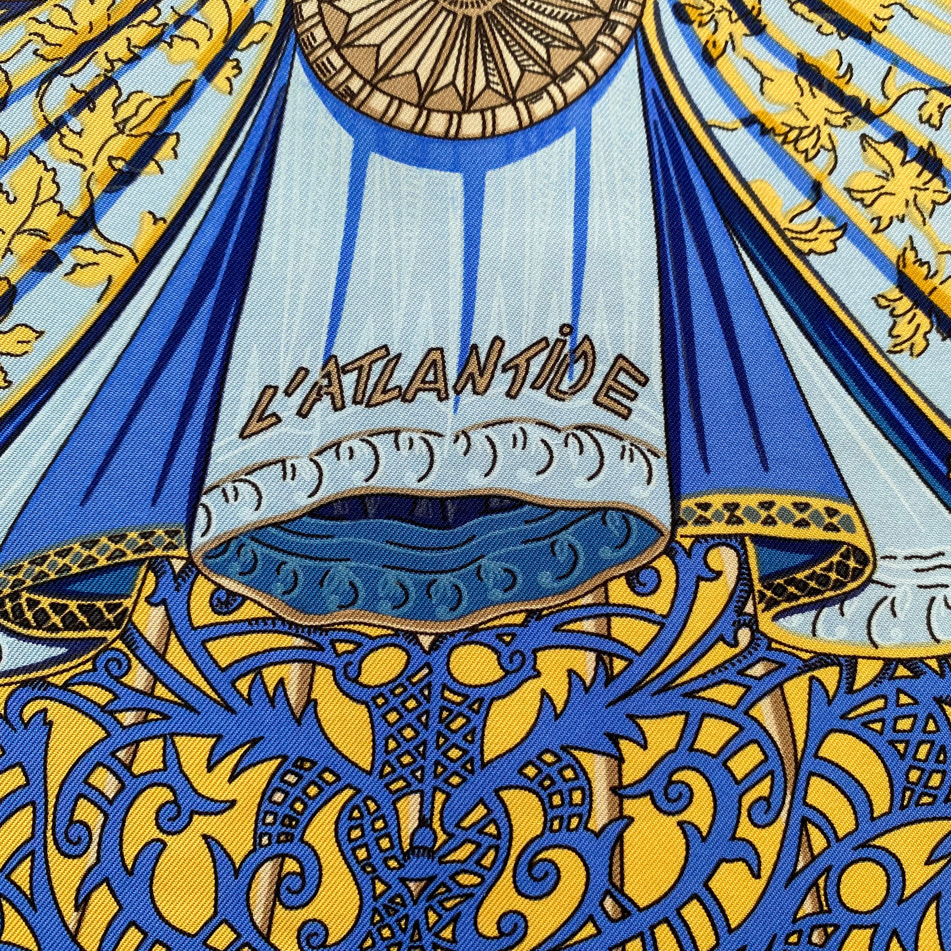Boxed Hermès L’atlantide Silk Scarf