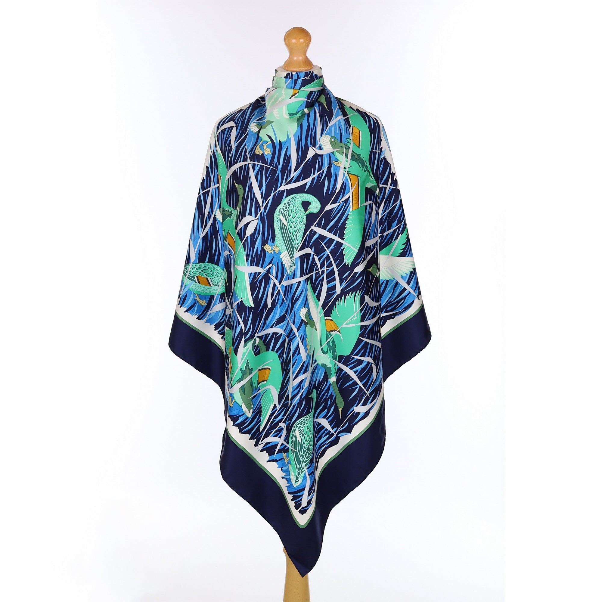 Hermès Cols Verts Silk Scarf