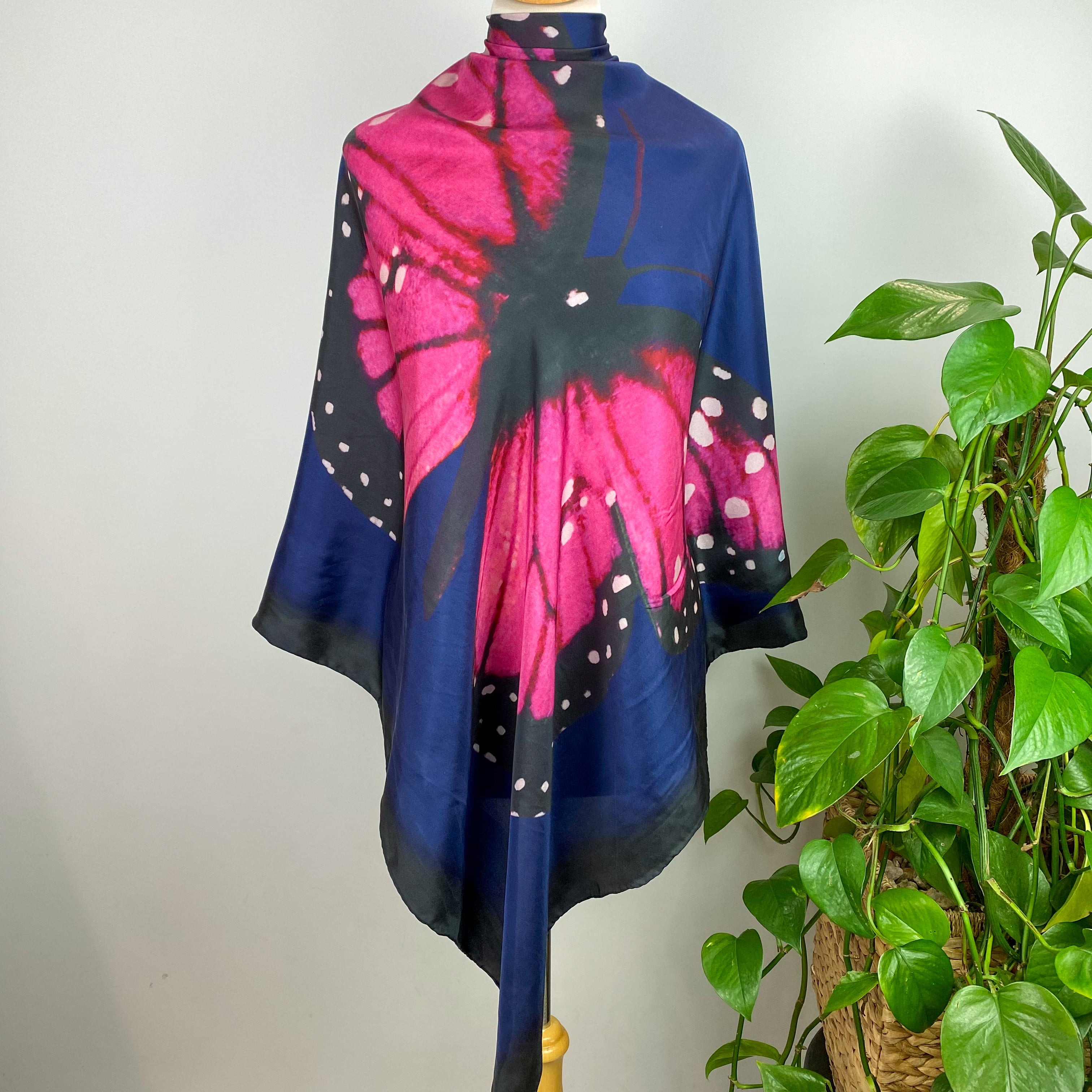 Ted Baker Pink Butterfly Silk Scarf