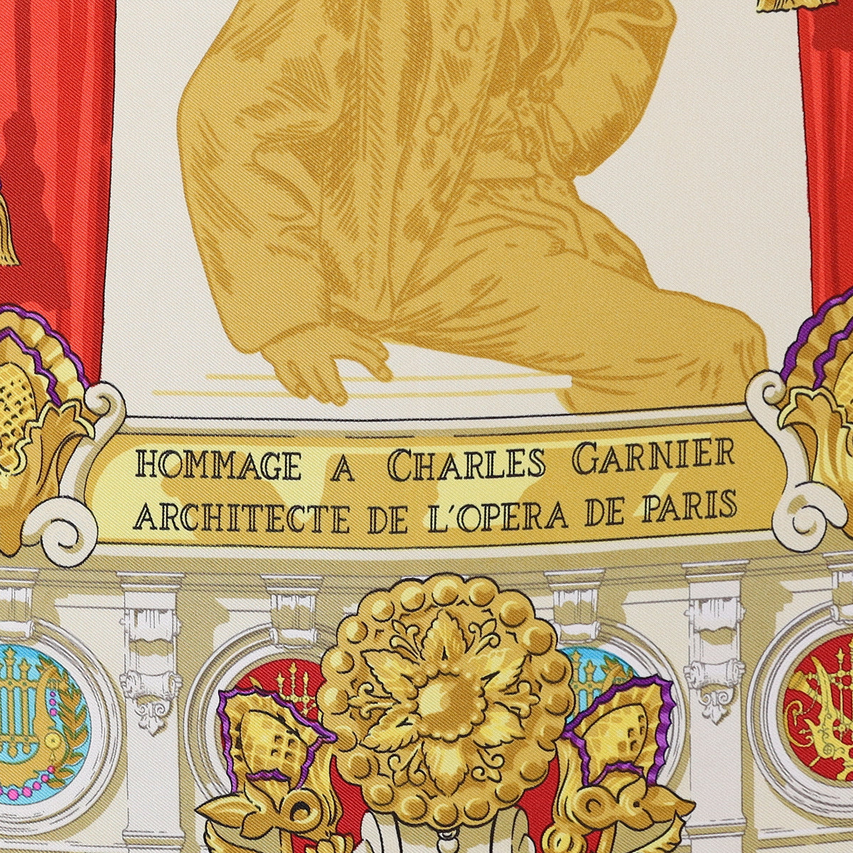 Hermès Hommage a Charles Garnier Silk Scarf
