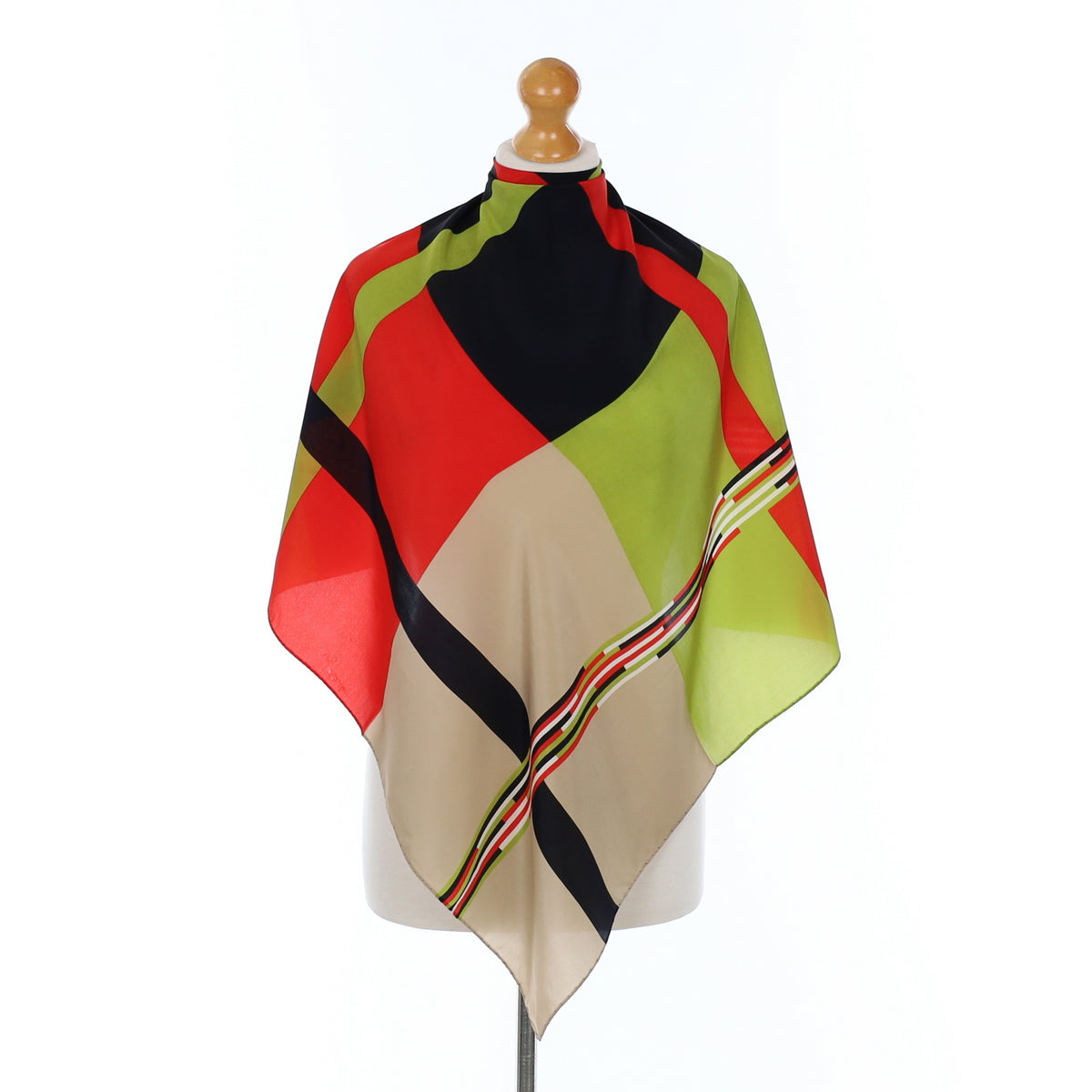 Country Casuals Multi Coloured Check Silk Scarf