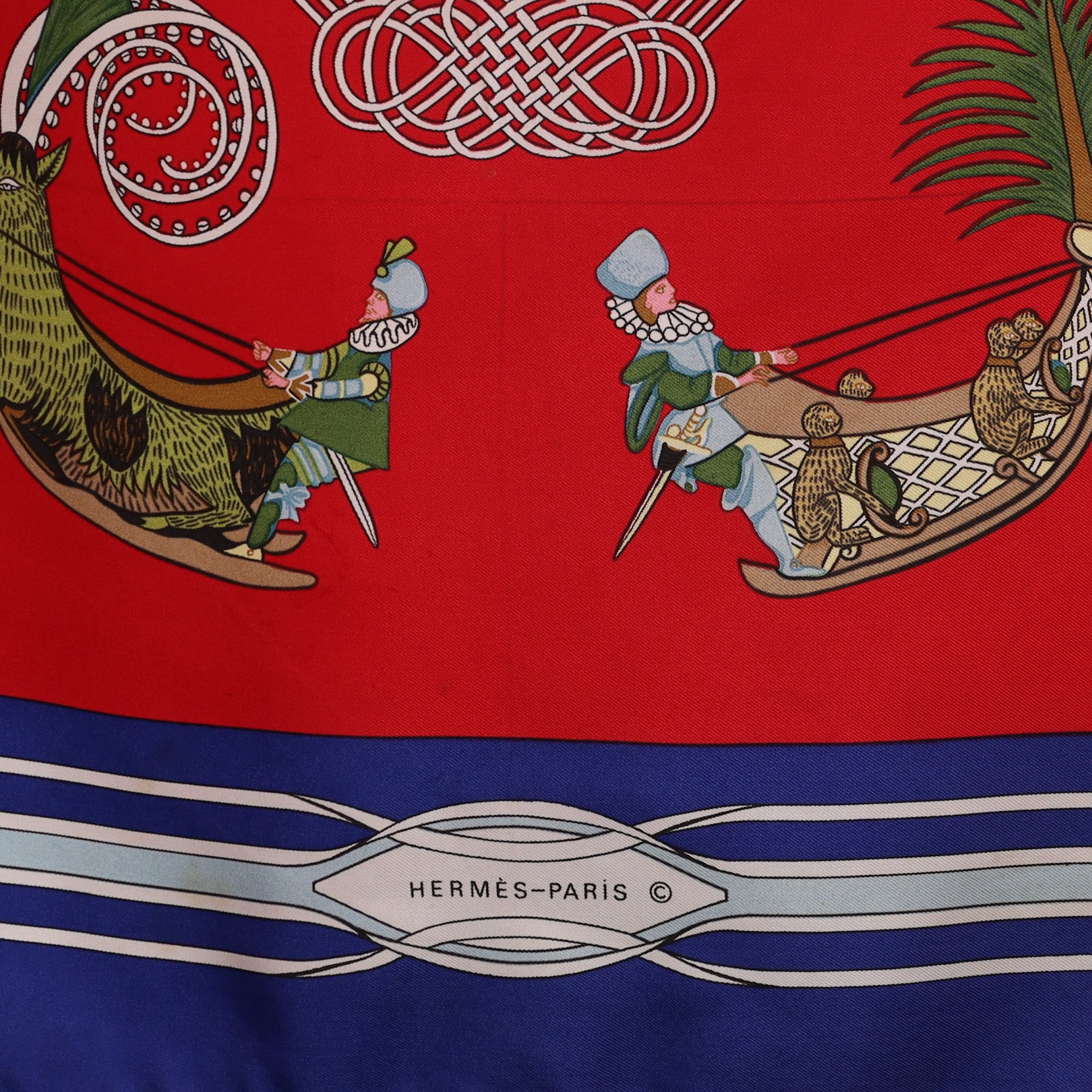 Hermès Les Fantaisies du Roy Silk Scarf