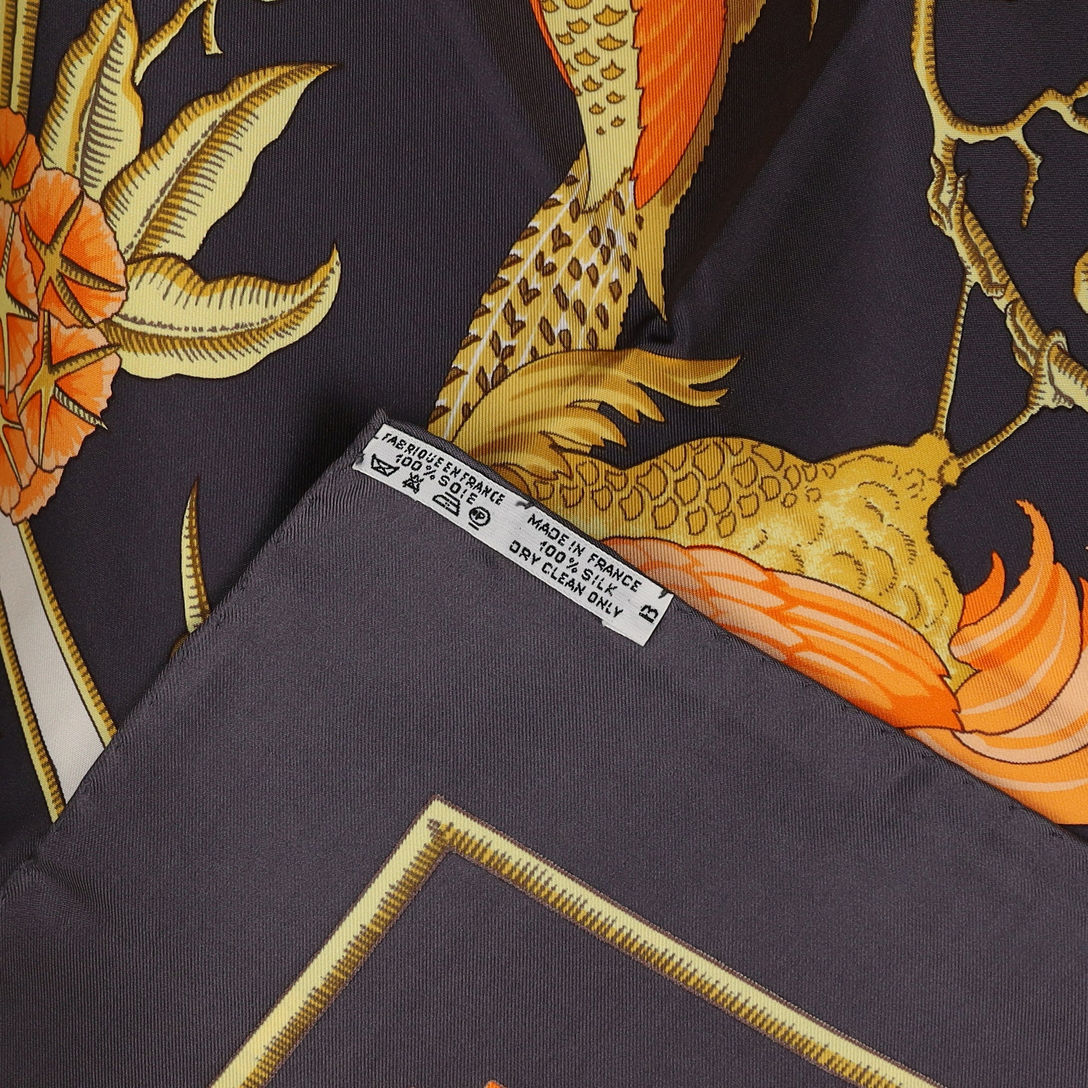 Brand New Boxed Hermès Caraïbes Silk Scarf