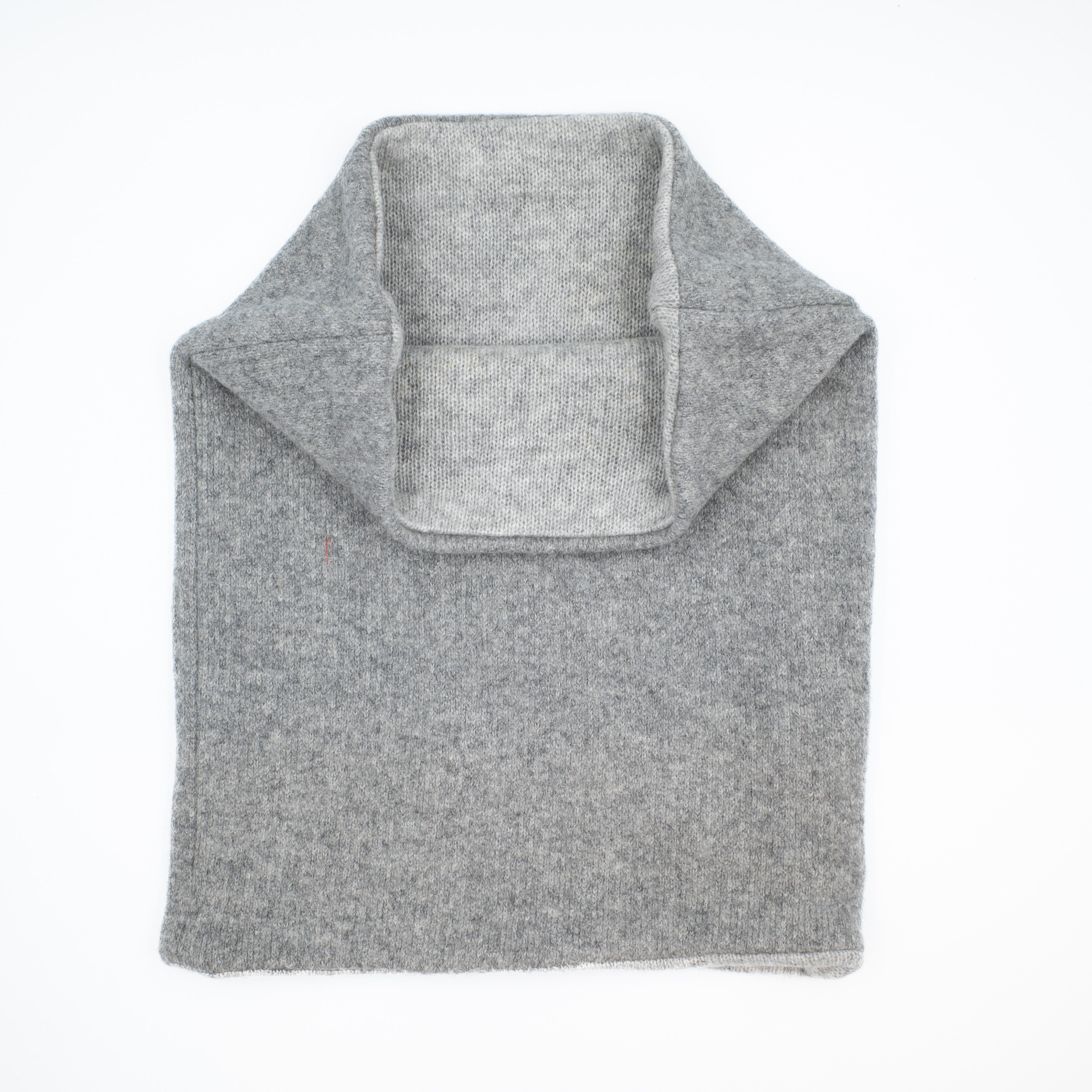 Two Tone Pale Grey Double Layered Snood