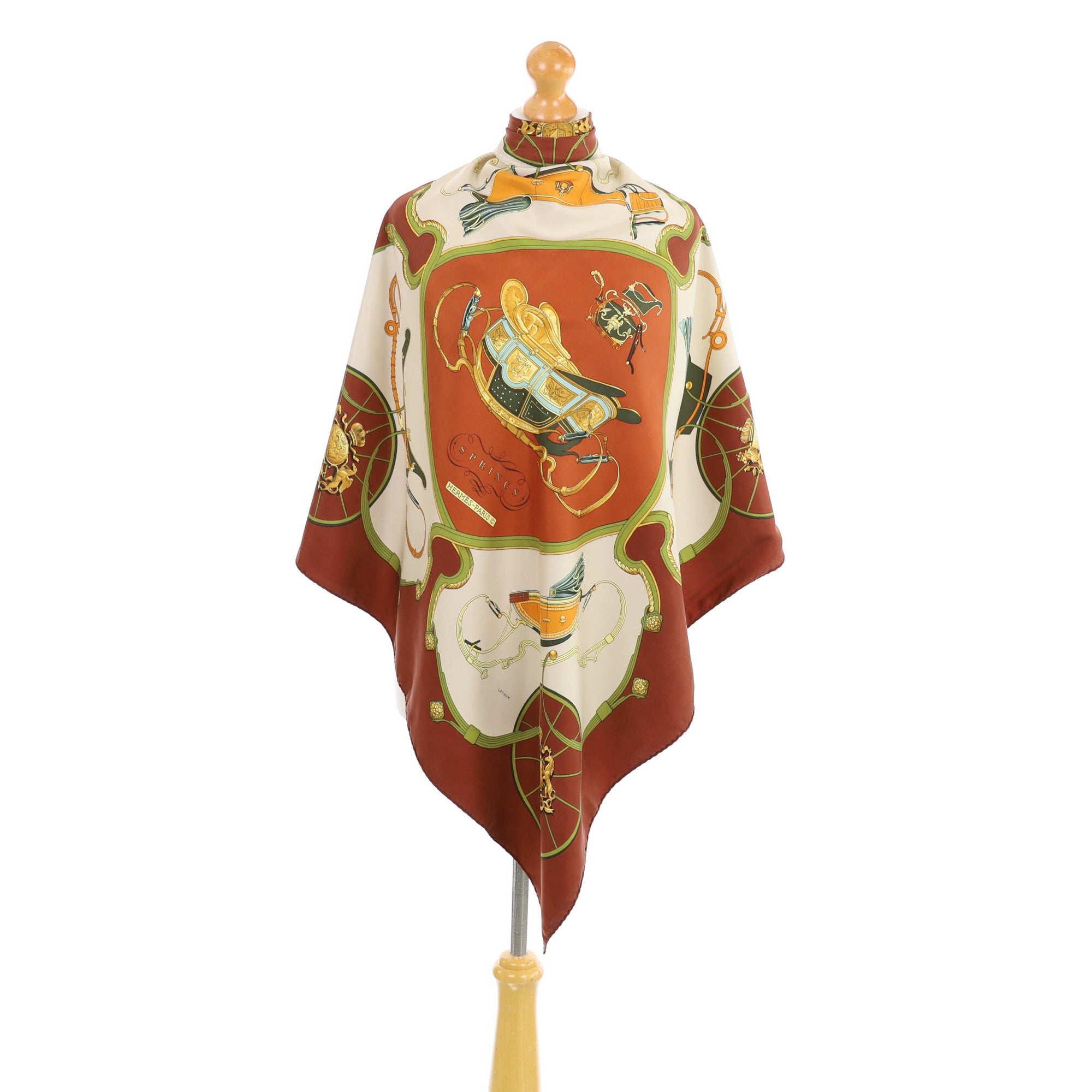 Hermès Springs Silk Scarf