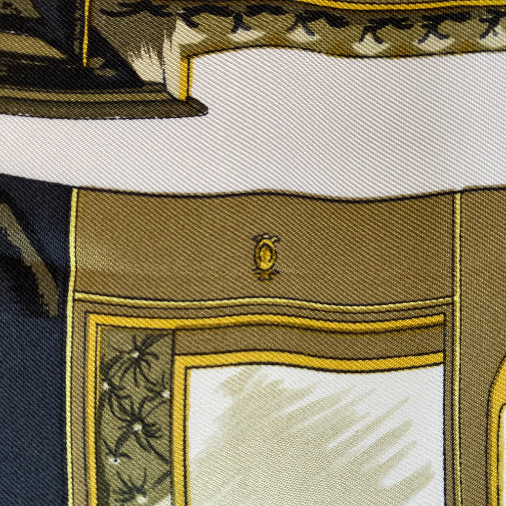 Hermès Les Voitures a Transformation Silk Scarf