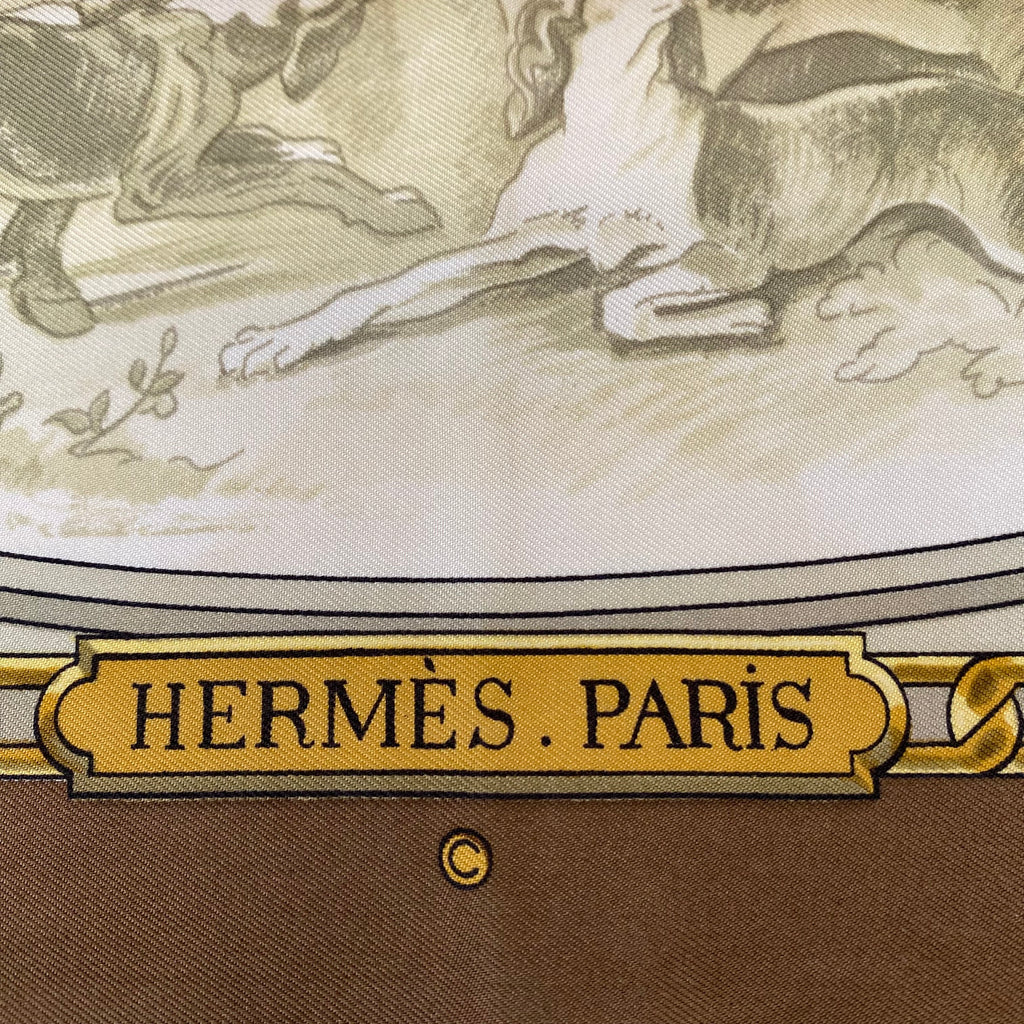 Hermès Armes de Chasse Silk Scarf