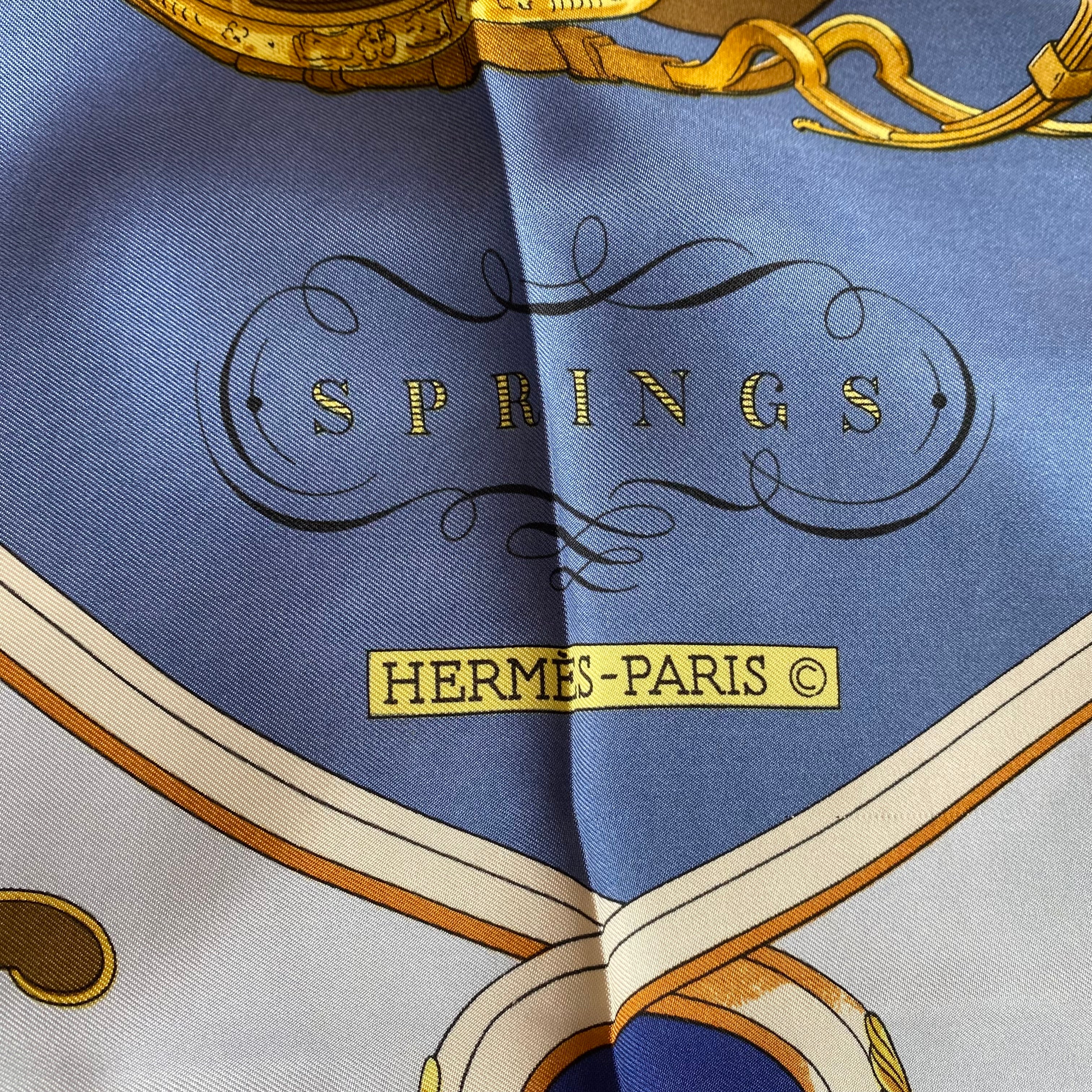Hermès Springs Silk Scarf