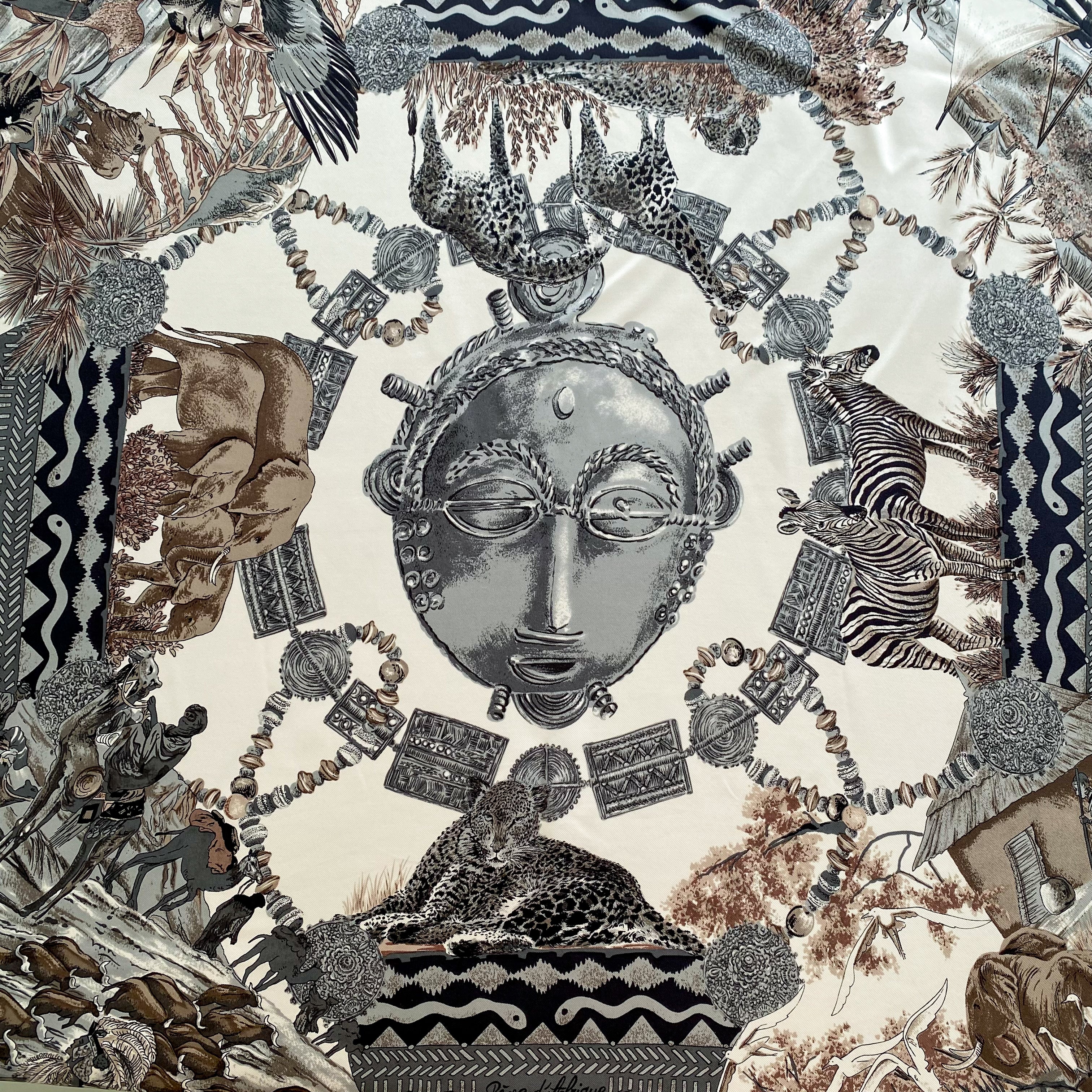 Immaculate Andre Claude Canova Silk Scarf