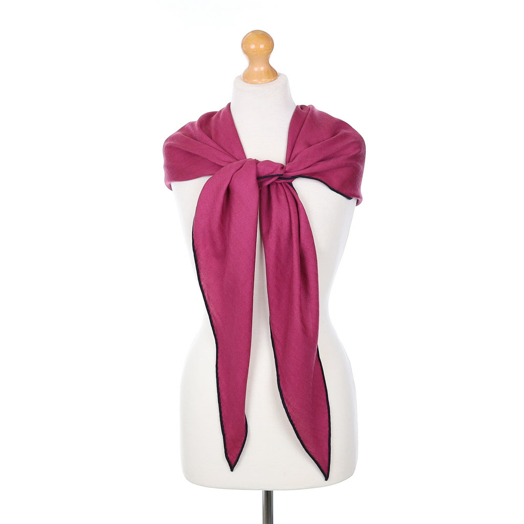 Hermès Pink Cashmere Losange Scarf