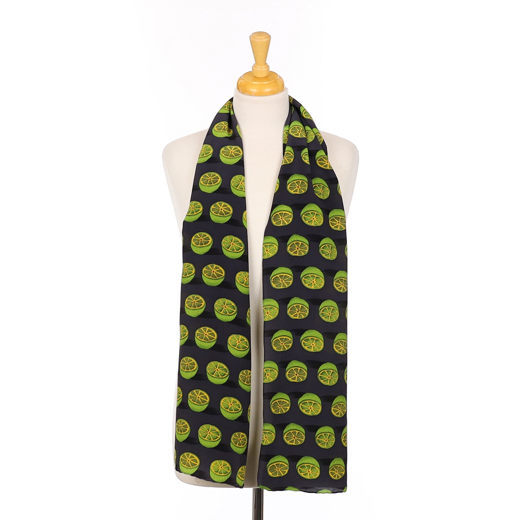 Charlotte Sparre Lime Design Silk Scarf