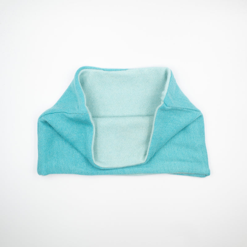 Aqua and Mint Green Neck Warmer