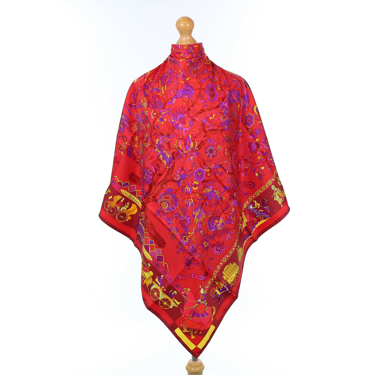 Brand New Boxed Hermès Fantaisies Indiennes Silk Scarf