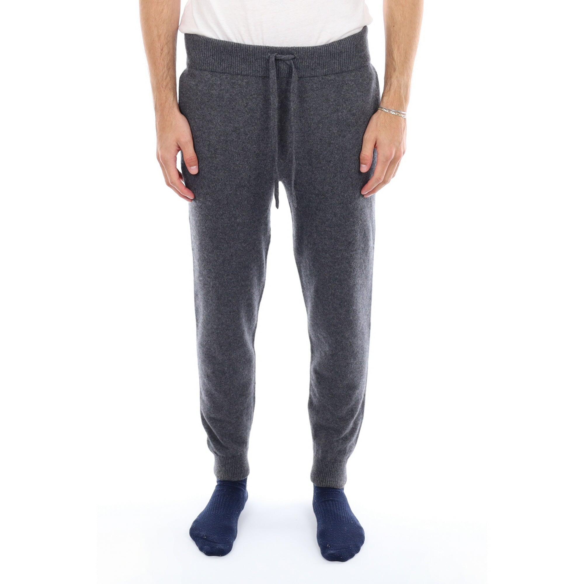 Men’s Brand New Scottish Slate Grey Cashmere Lounge Pants Medium
