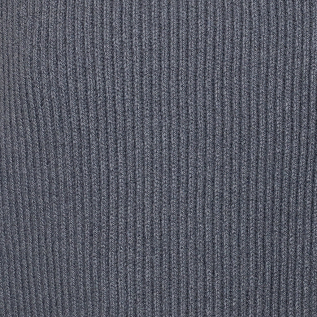 Brand New Scottish Blue Stone Rib Cashmere Scarf