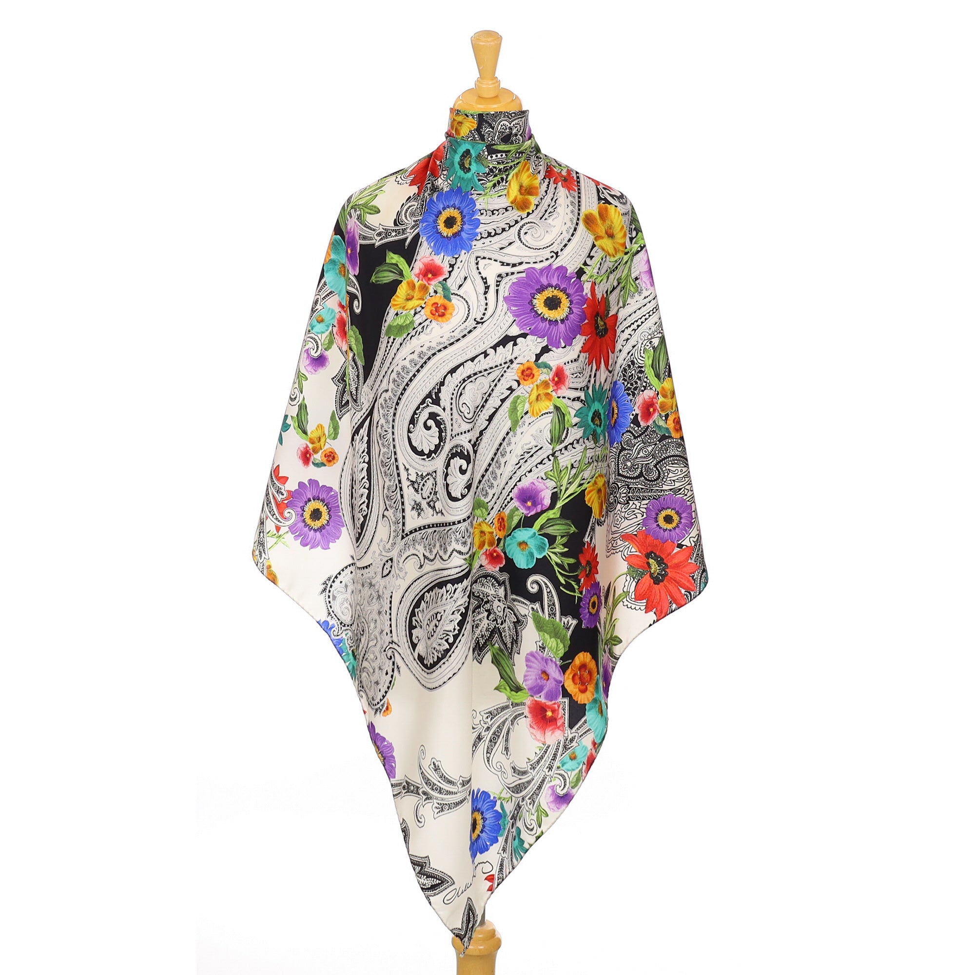 Clelia & Romy Multicoloured Silk Scarf