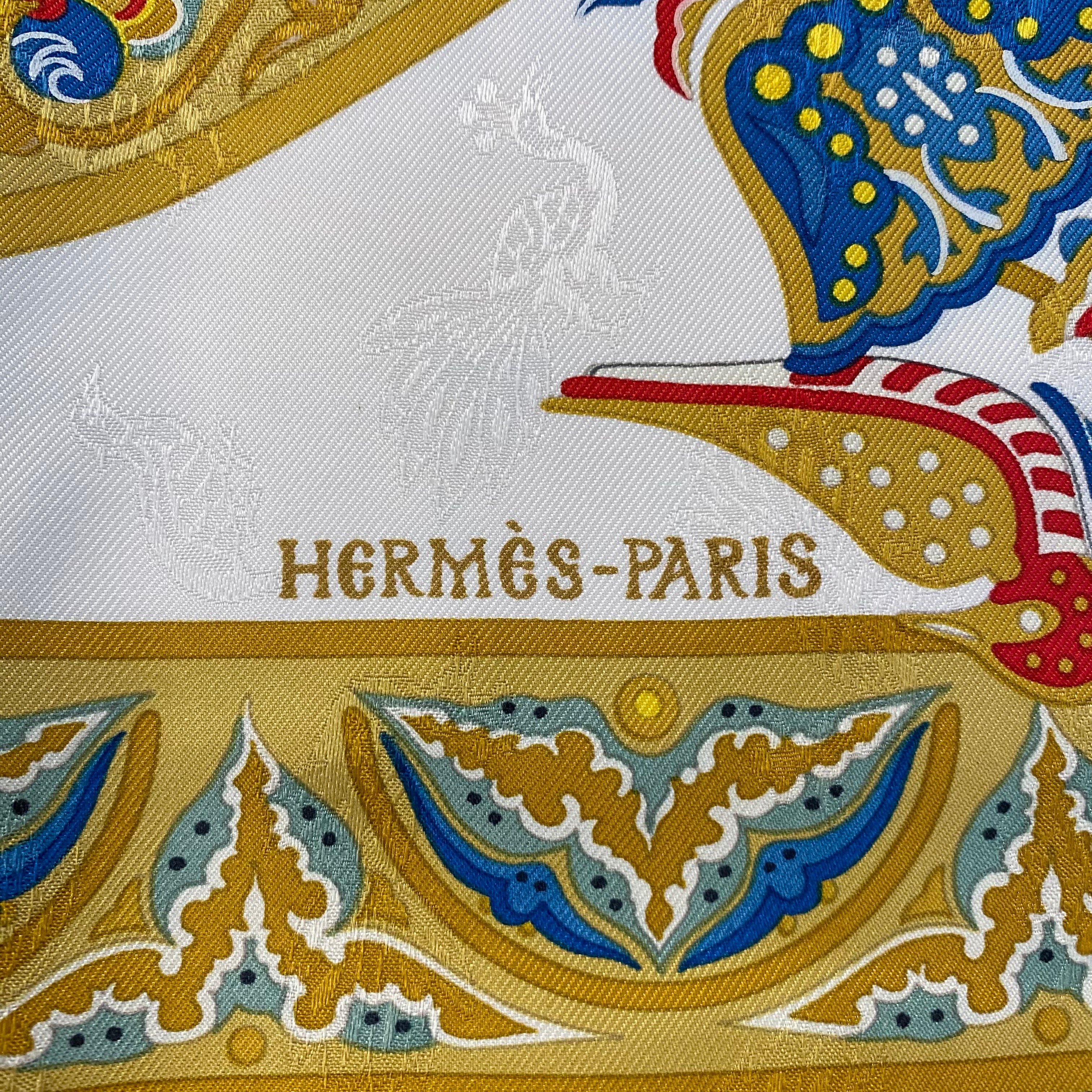 Pristine Boxed Hermès Ciels Byzantins Silk Scarf