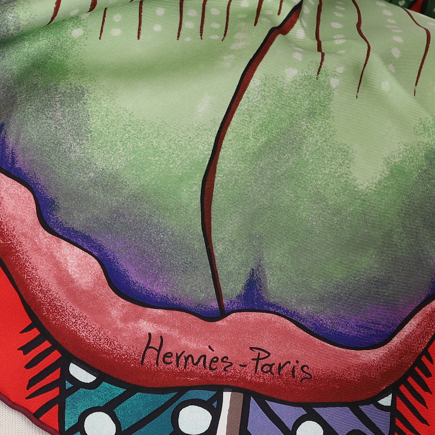 Brand New Boxed Hermès Baobab Cat Silk Scarf Quite Rare