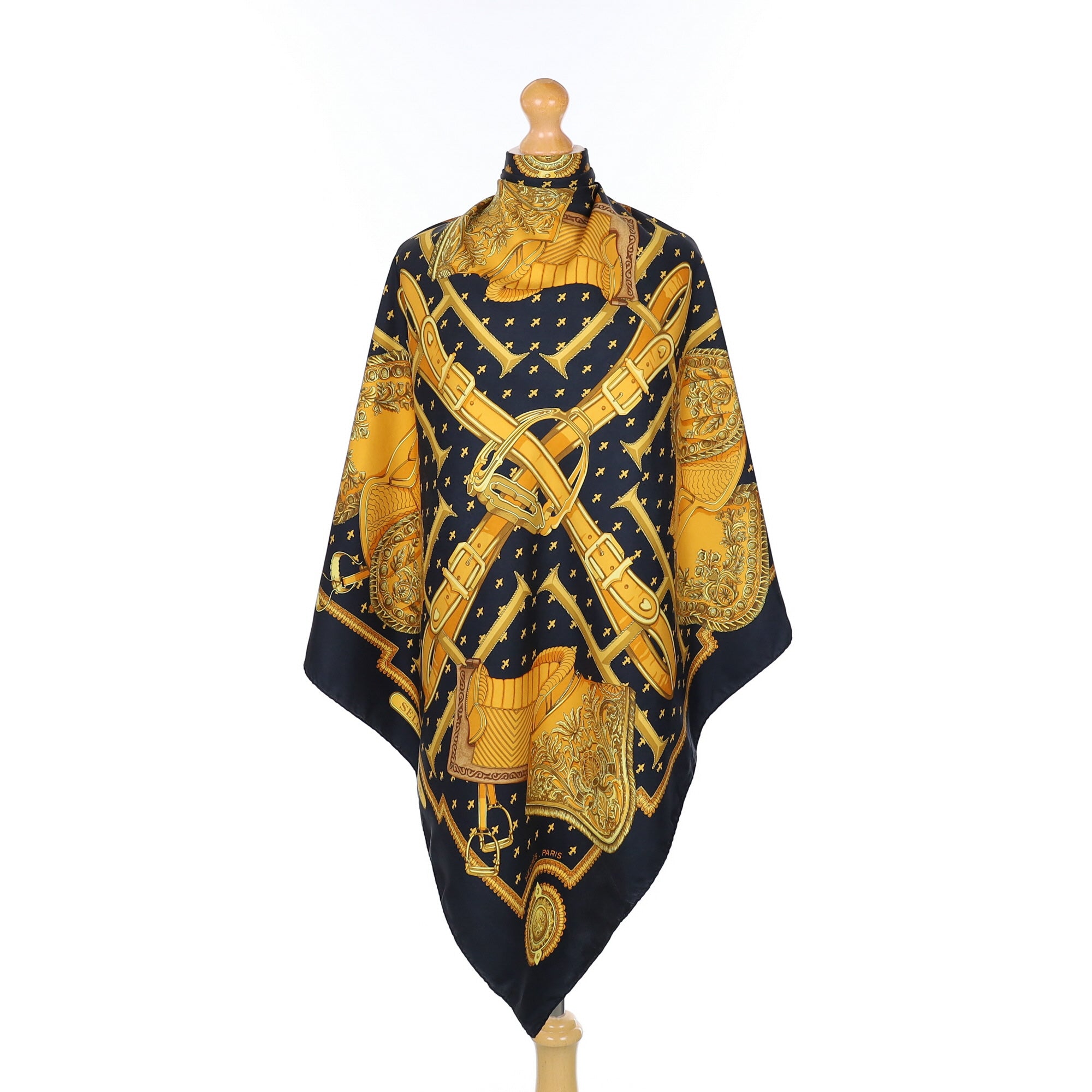 Hermès Selles A Housse Silk Scarf