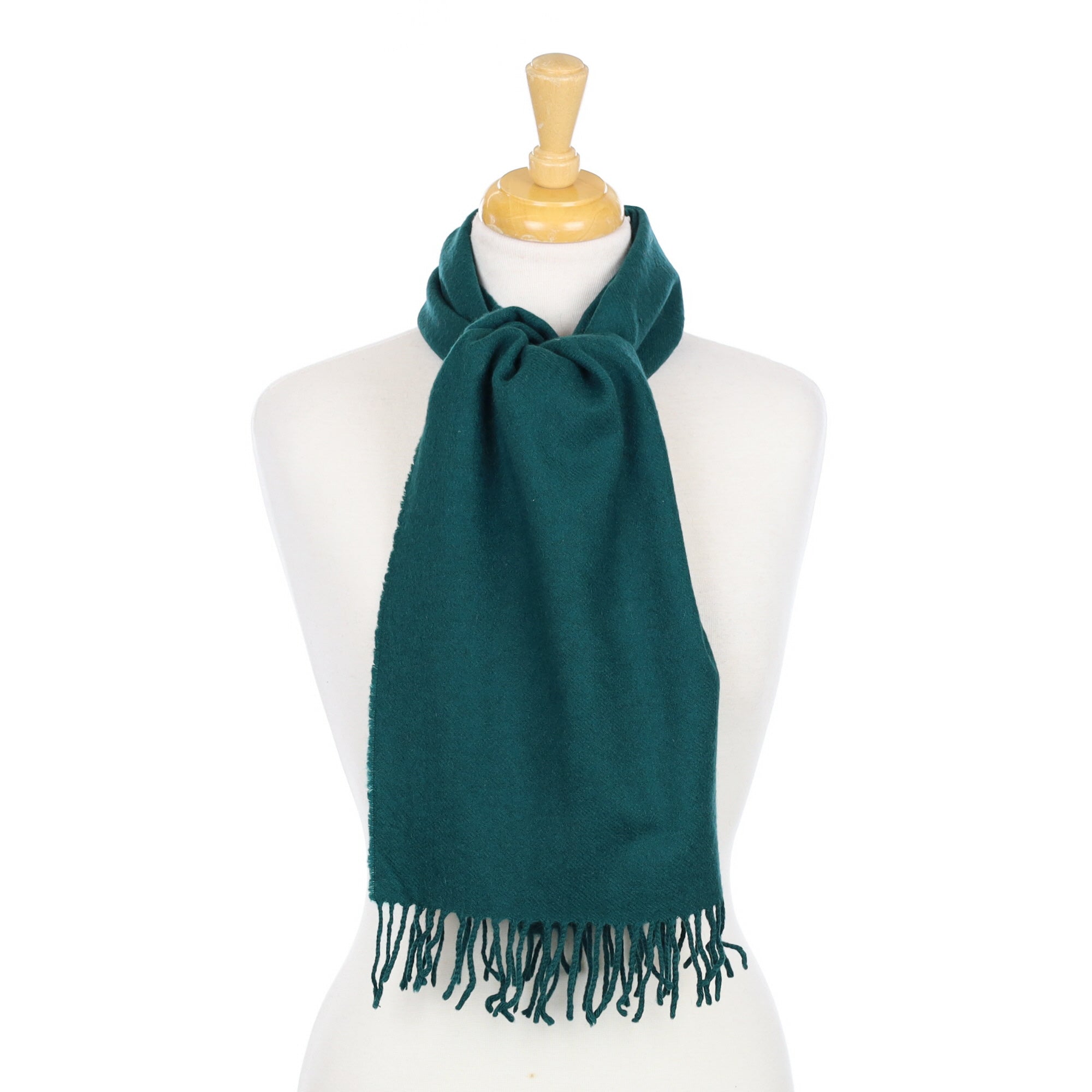 Forest Green Cashmere Woven Scarf