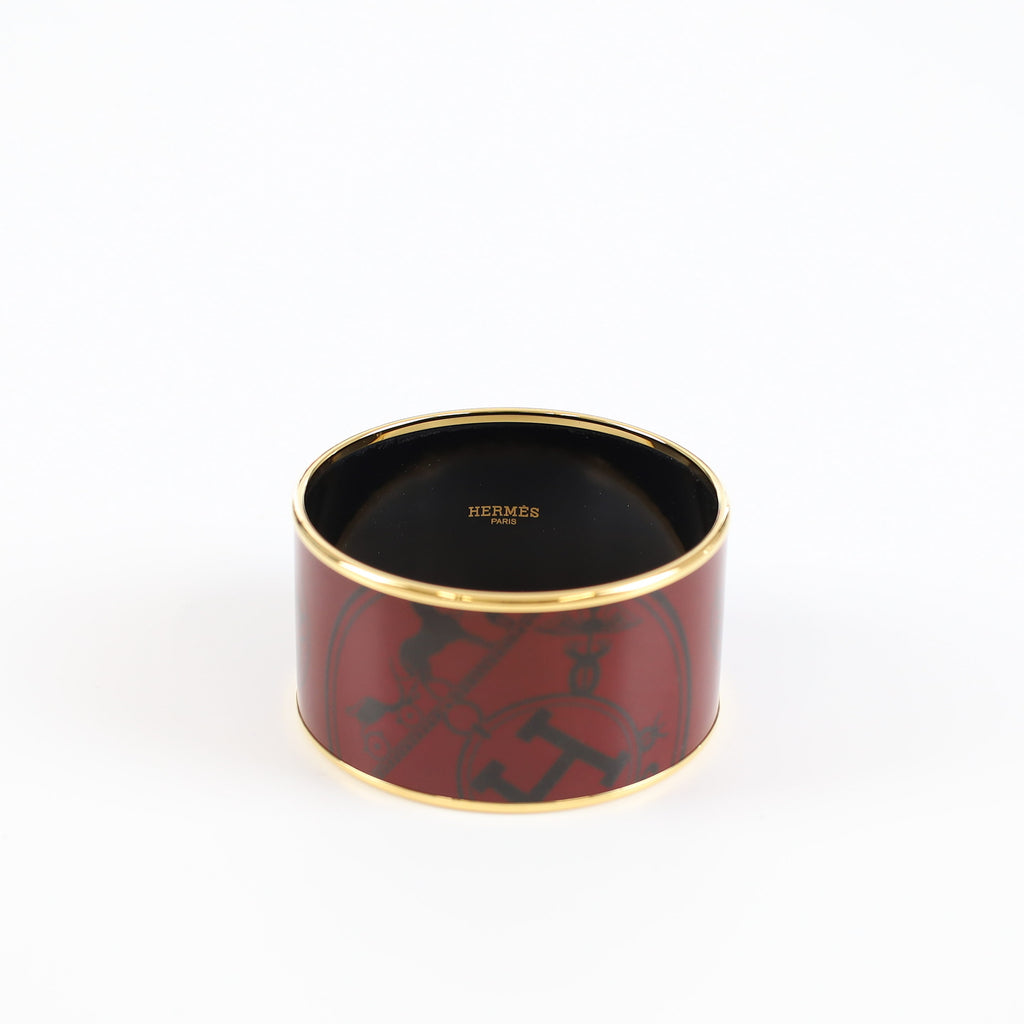 Pristine Boxed Hermès Ex Libris Wide Bangle