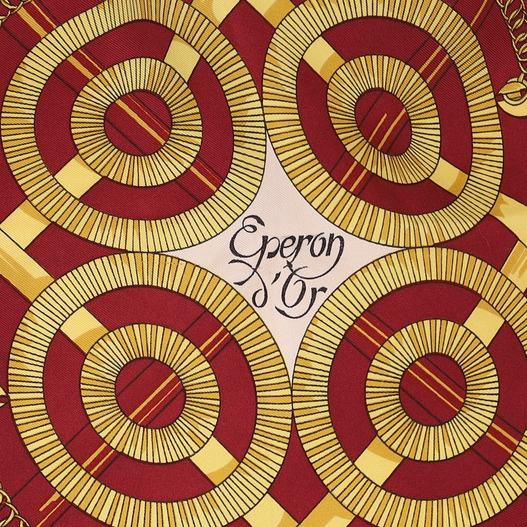 Hermès Eperon D’or Vintage Silk Scarf