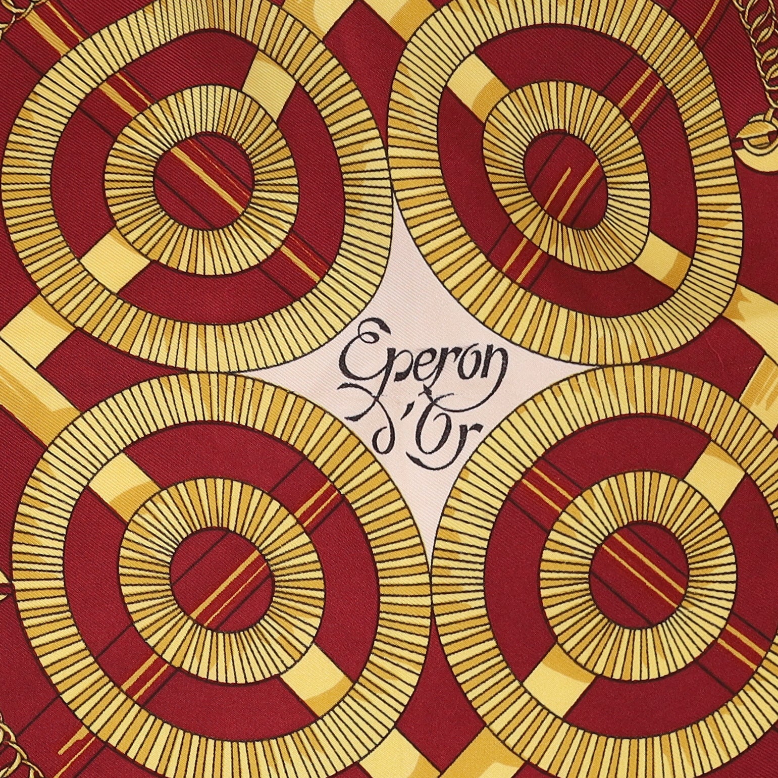 Hermès Eperon D’or Vintage Silk Scarf