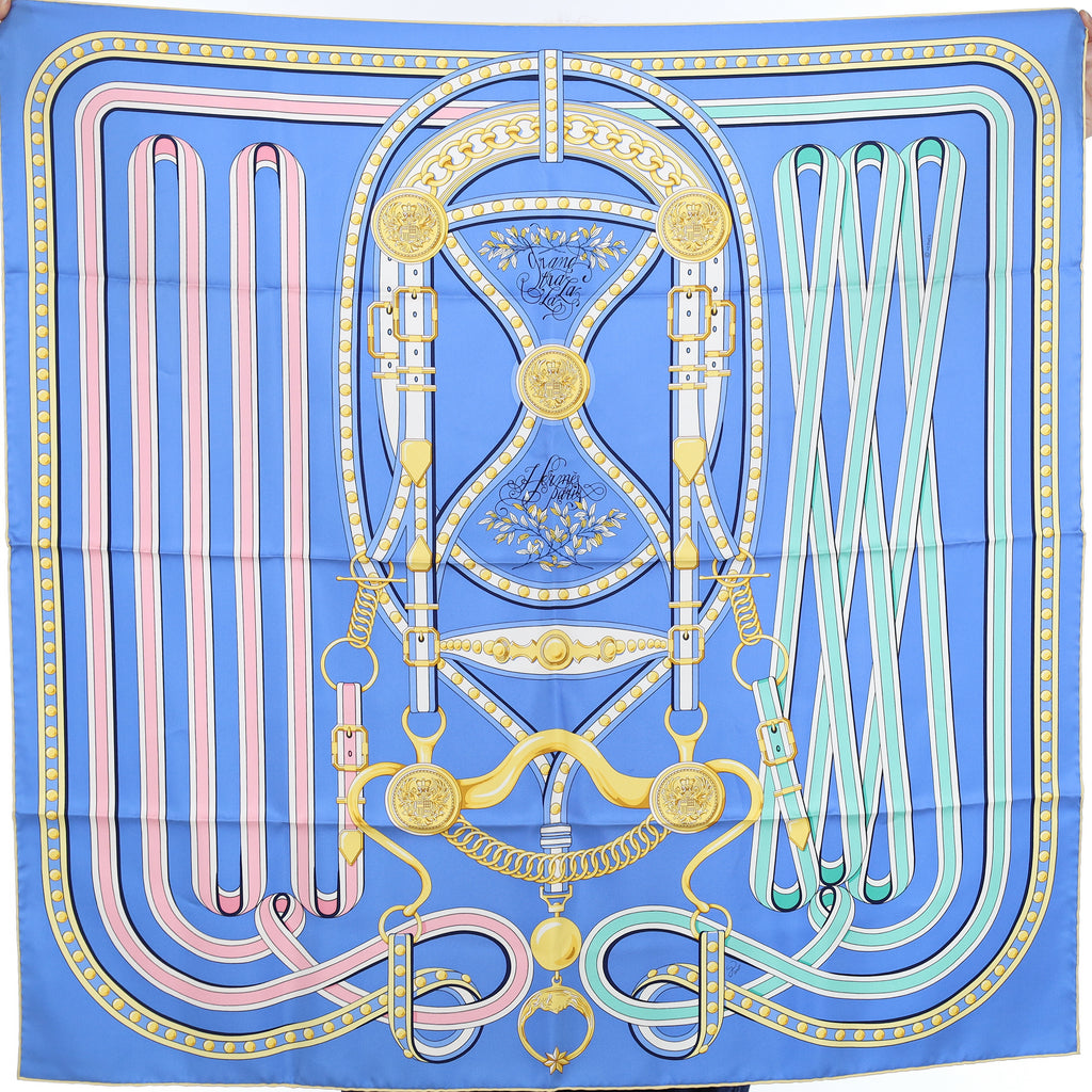 Brand New Boxed Hermès Grand Tralala Silk Scarf