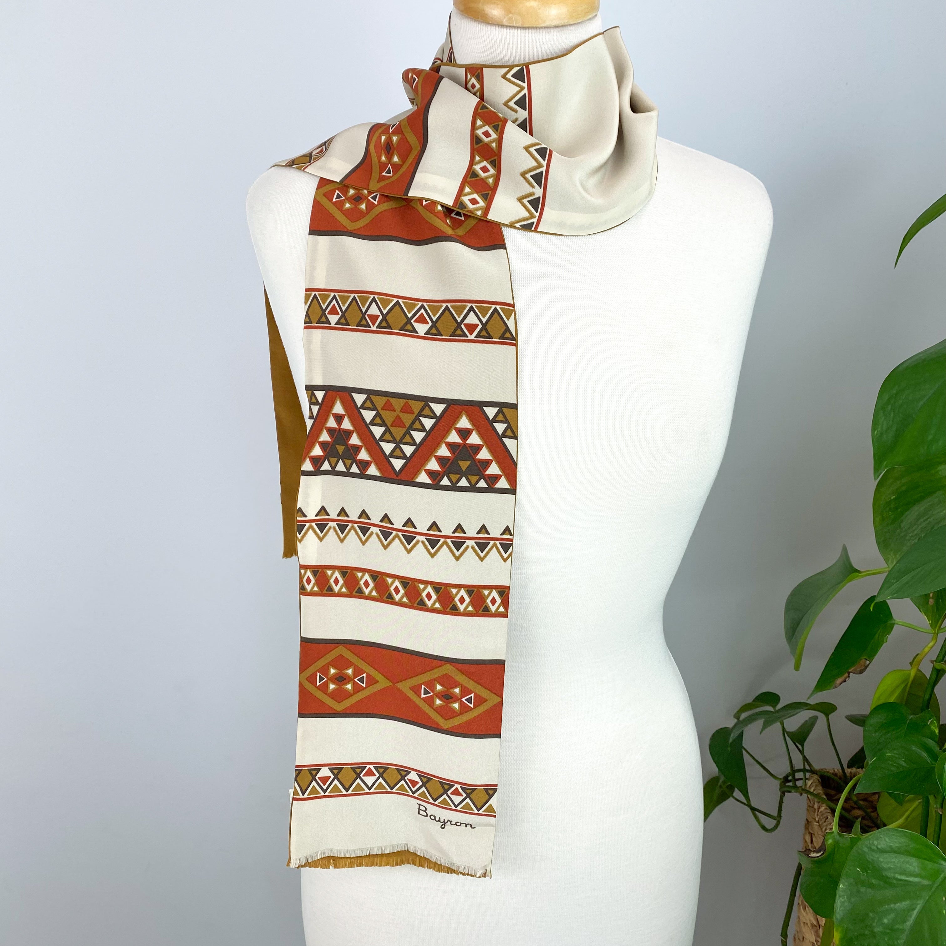 Vintage Bayron Silk Scarf