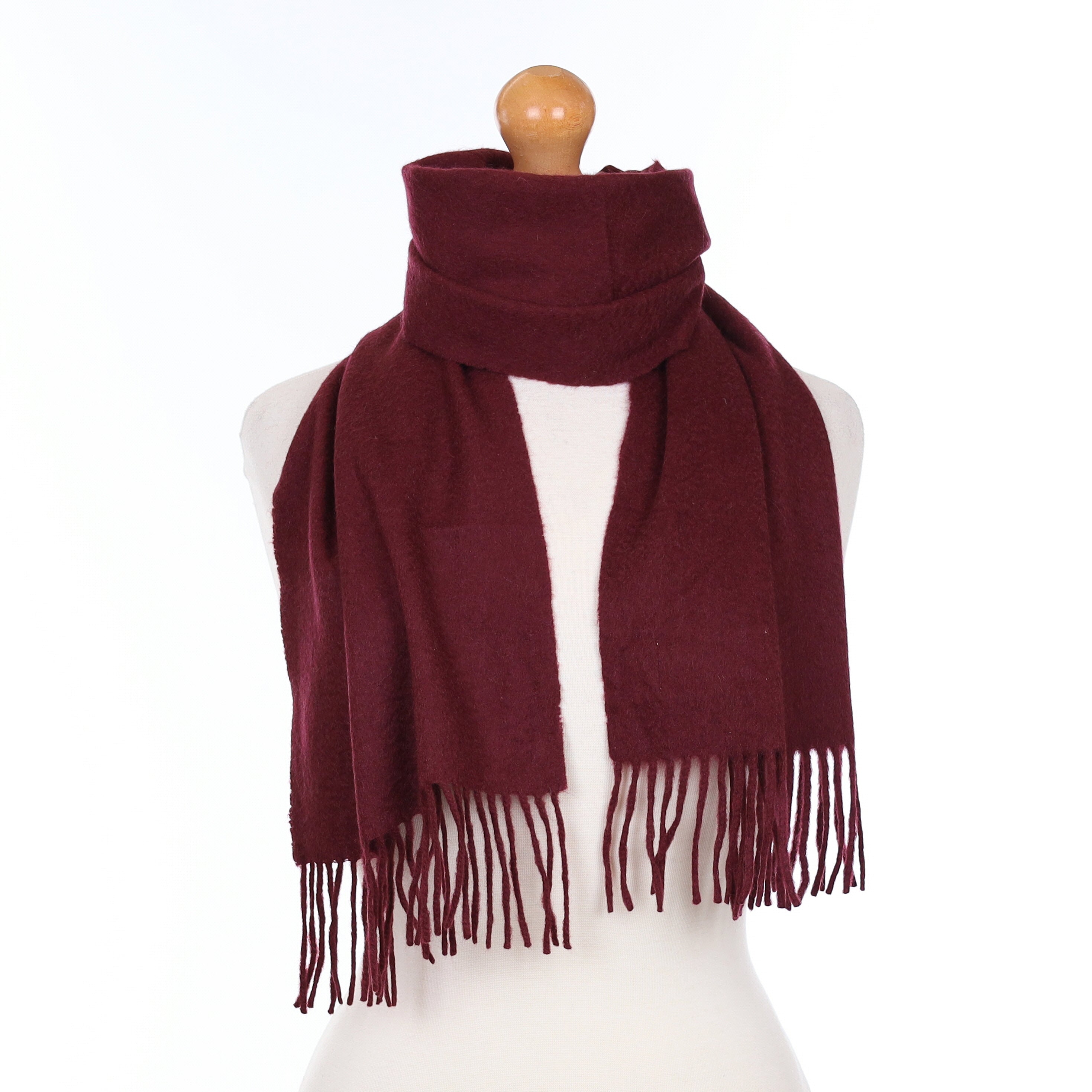 Mulberry Purple Cashmere Woven Scarf