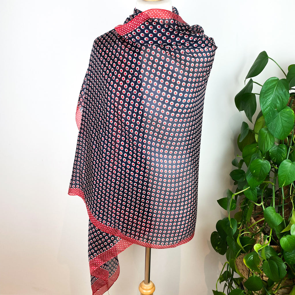 Modern Lightweight Wrap Style Silk Scarf