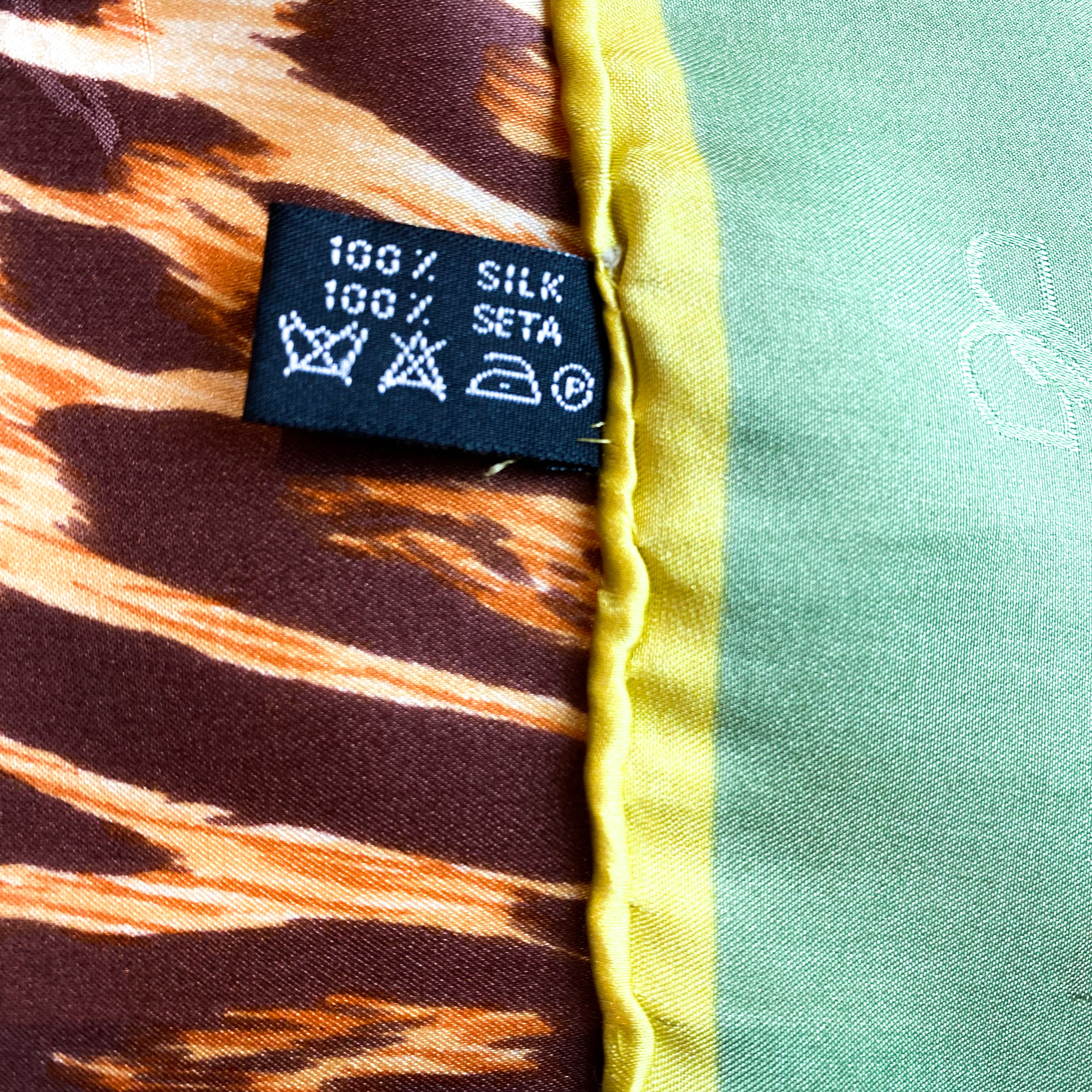 Large Basile Satin Silk Scarf
