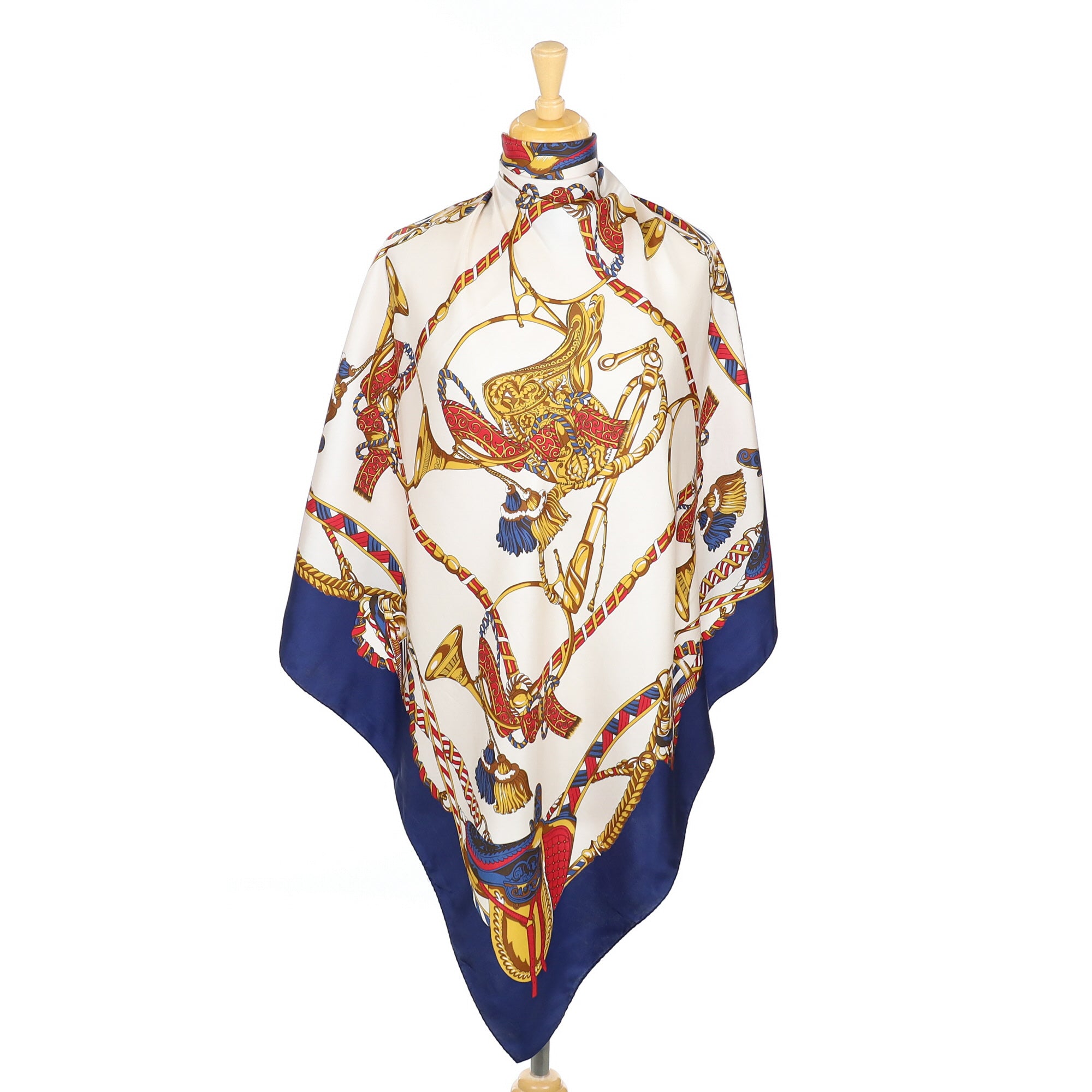 Italian Feliciana Equestrian Design Silk Scarf