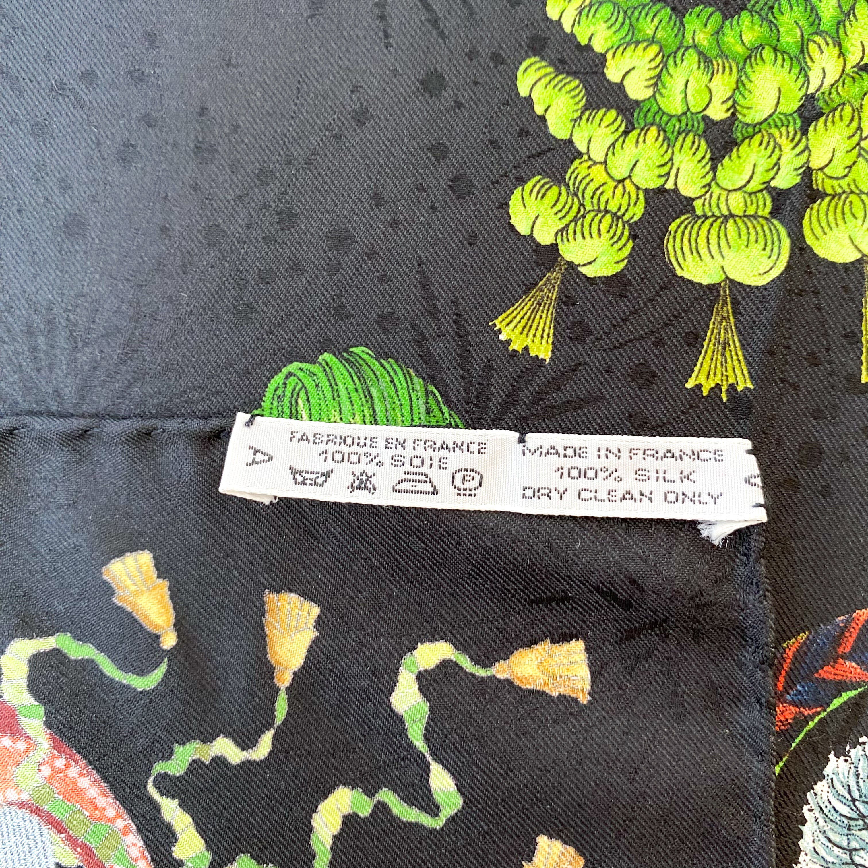 Boxed Hermés Fetes du Roi Soleil Silk Scarf