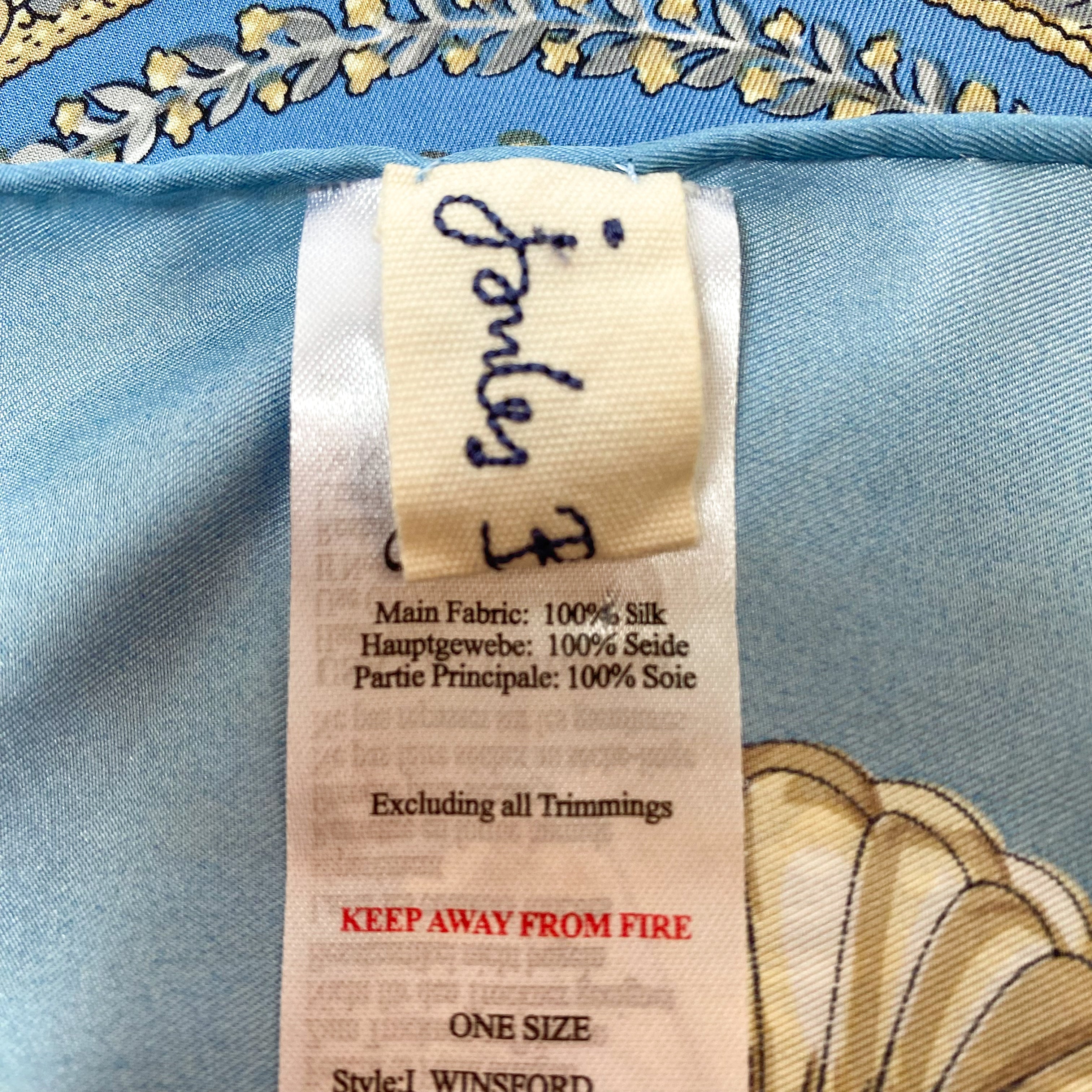 Joules Baroque Style Silk Scarf