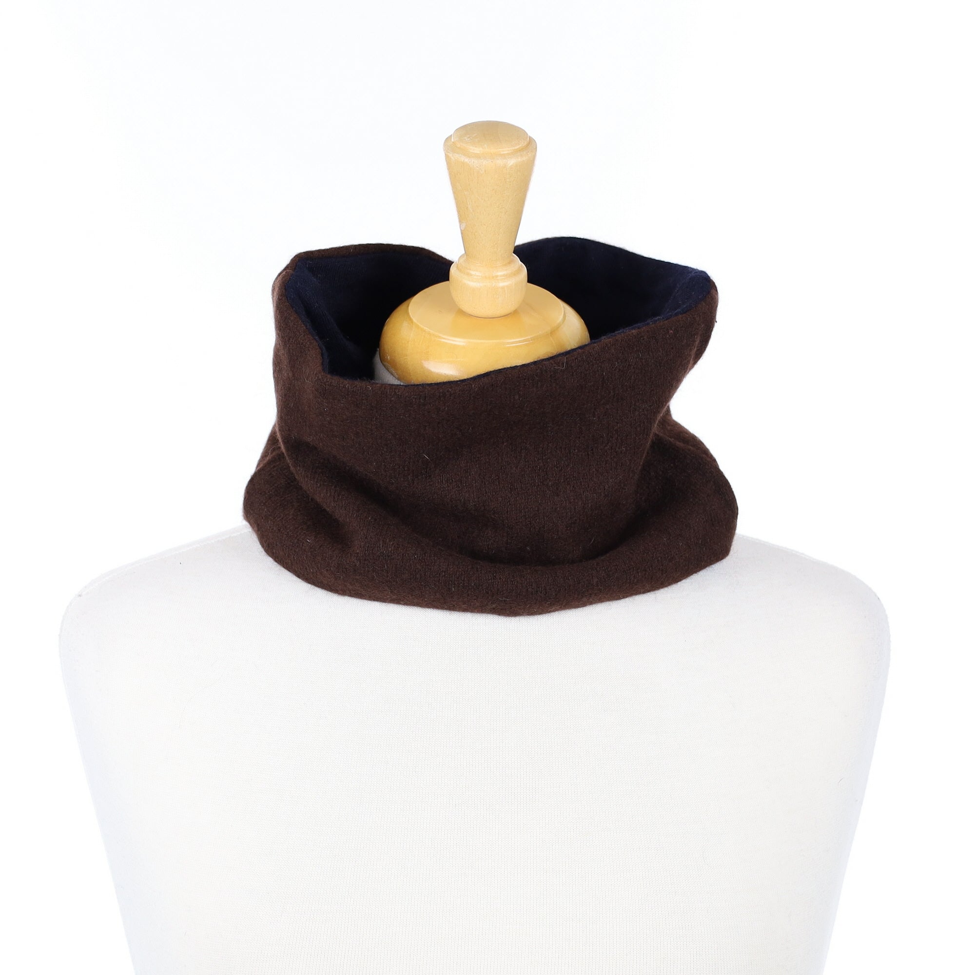 Bitter Chocolate and Black Neck Warmer