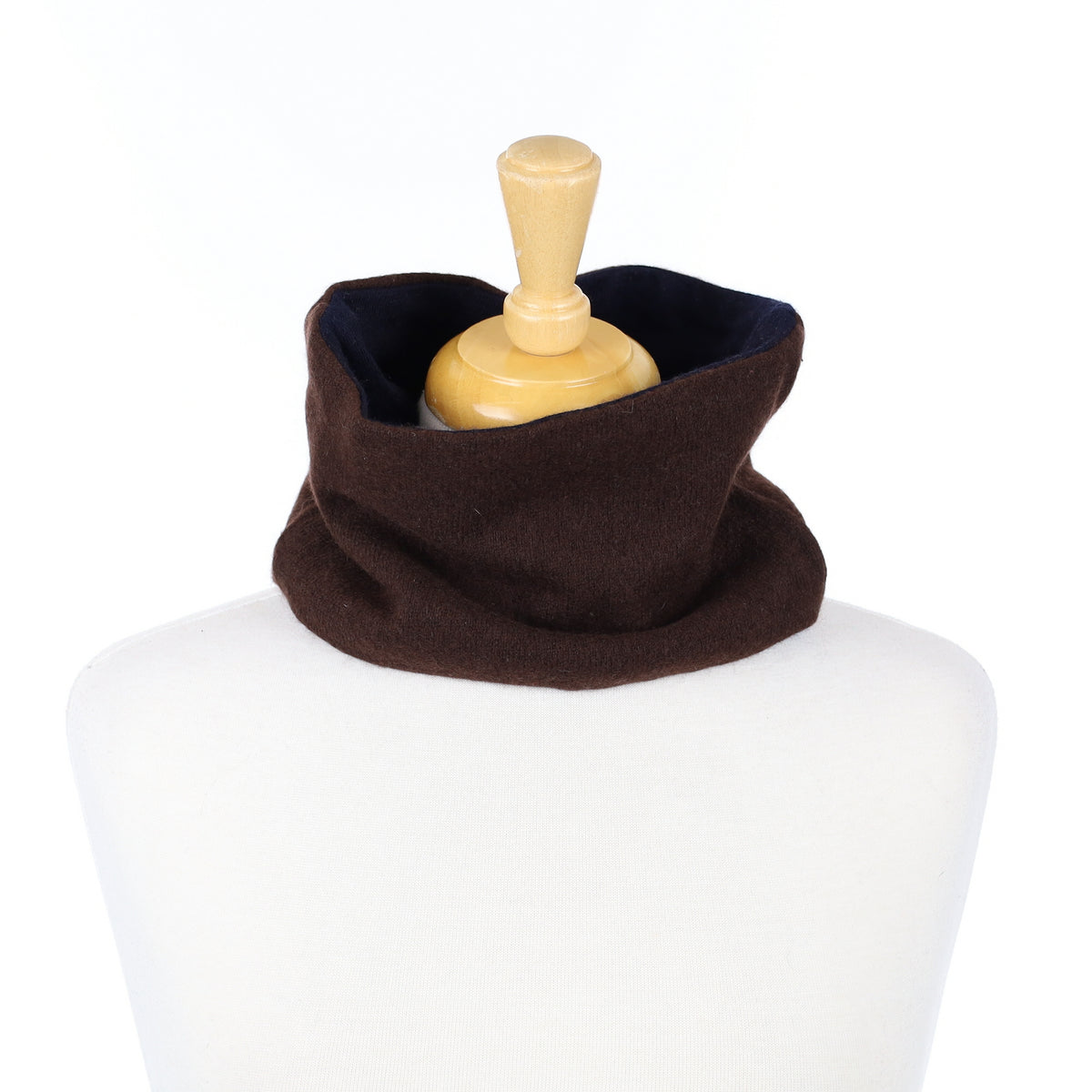 Bitter Chocolate and Black Neck Warmer