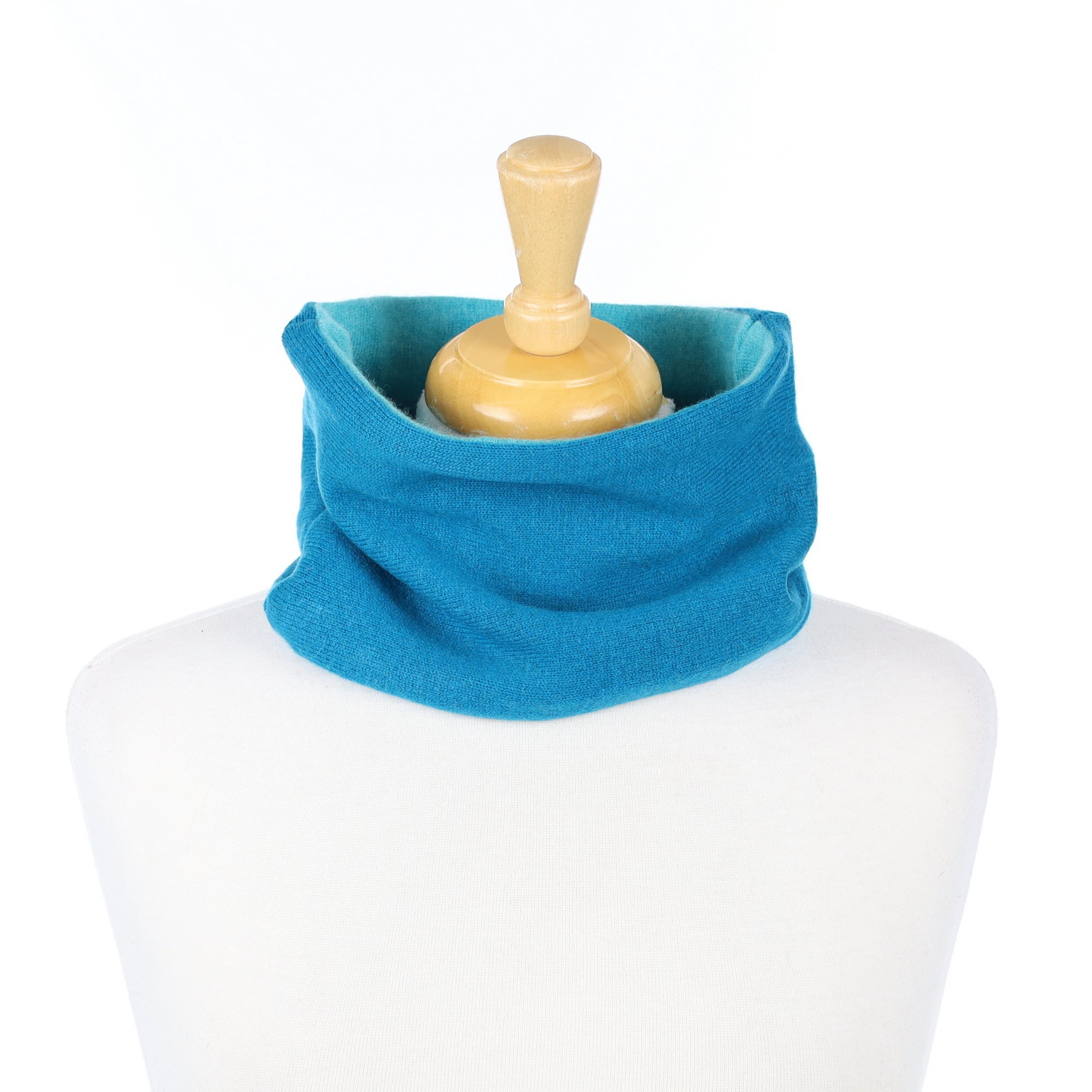Deep Turquoise and Aqua Neck Warmer