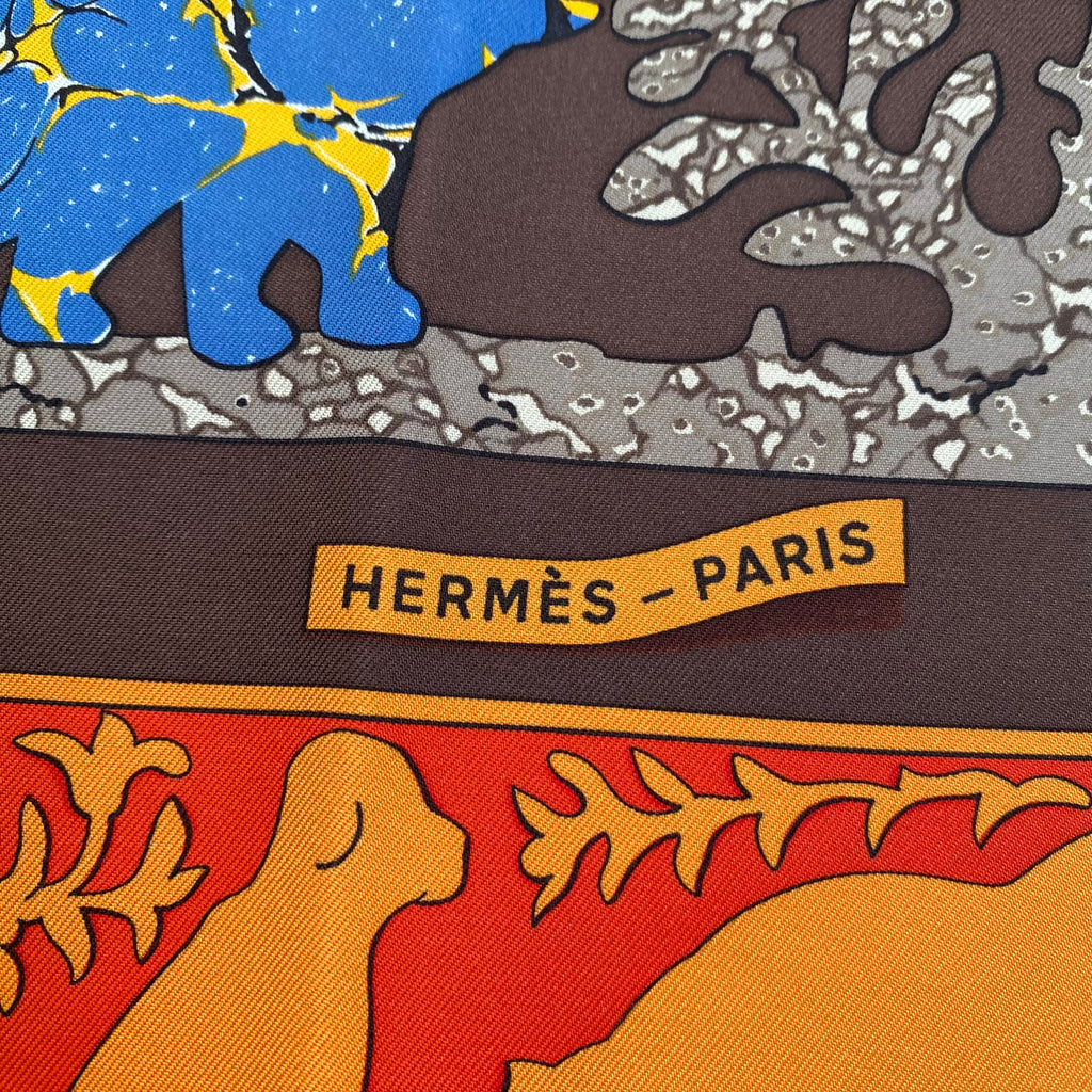 Pristine Hermès Early America II Silk Scarf Quite Rare
