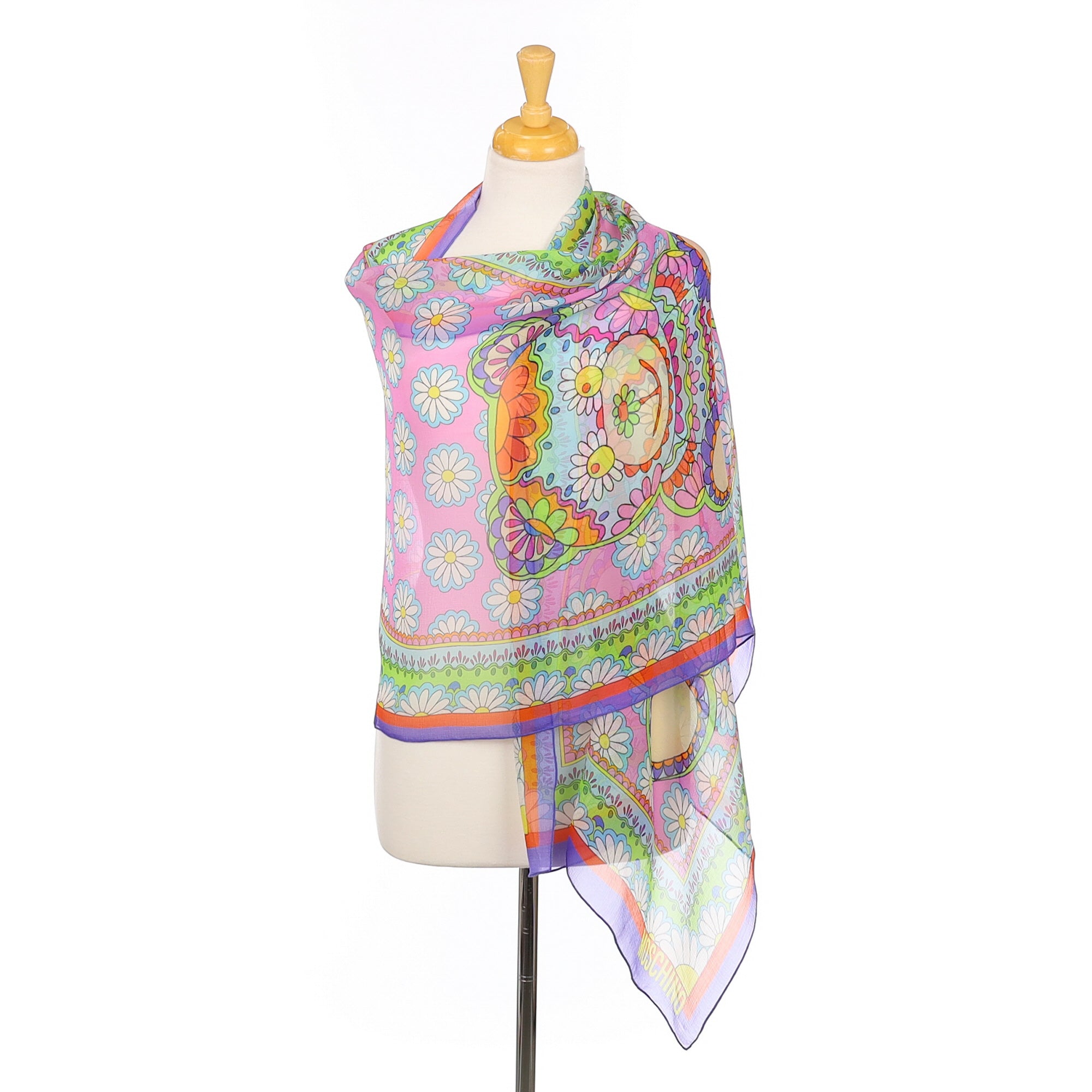 Brand New Moschino Silk Wrap Scarf